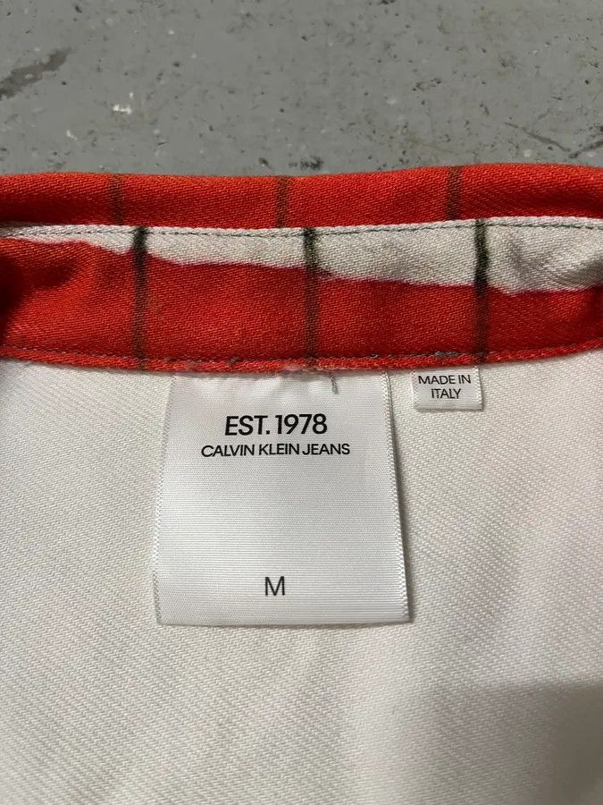 Calvin Klein × Designer × Vintage 2018 Raf Simons for Calvin Klein USA Flag Est 1978 Shirt Size US M / EU 48-50 / 2 - 8 Thumbnail