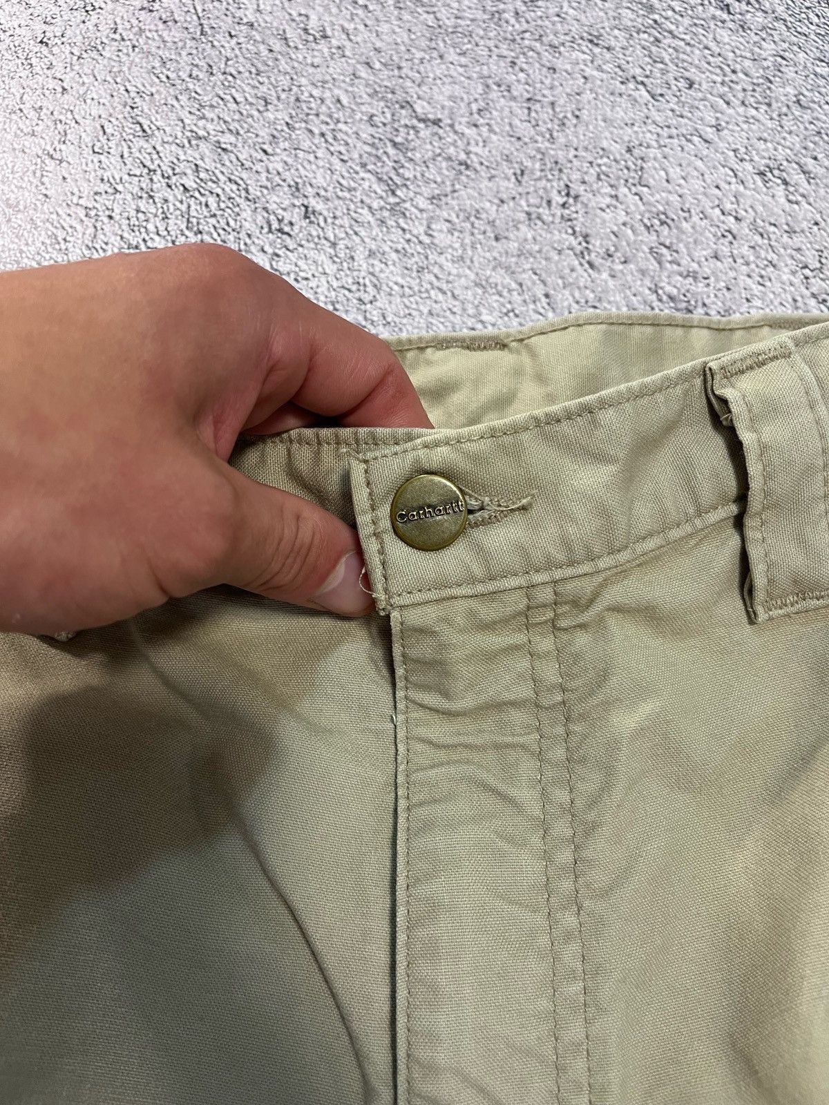 Carhartt Carhartt Cargo Carpenter Pants Vintage 33x32 Workwear Canvas Size US 33 - 4 Thumbnail