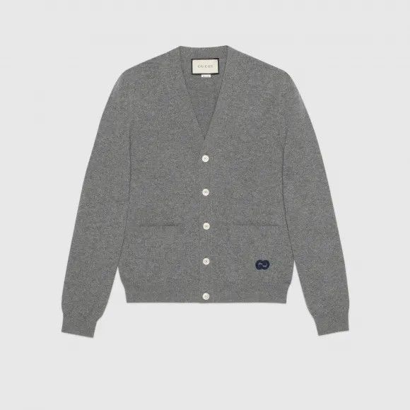 Gucci o1s1wg111025 GG Detail Cashmere Sweaters & Knitwear in Gray Size US XL / EU 56 / 4 - 1 Preview