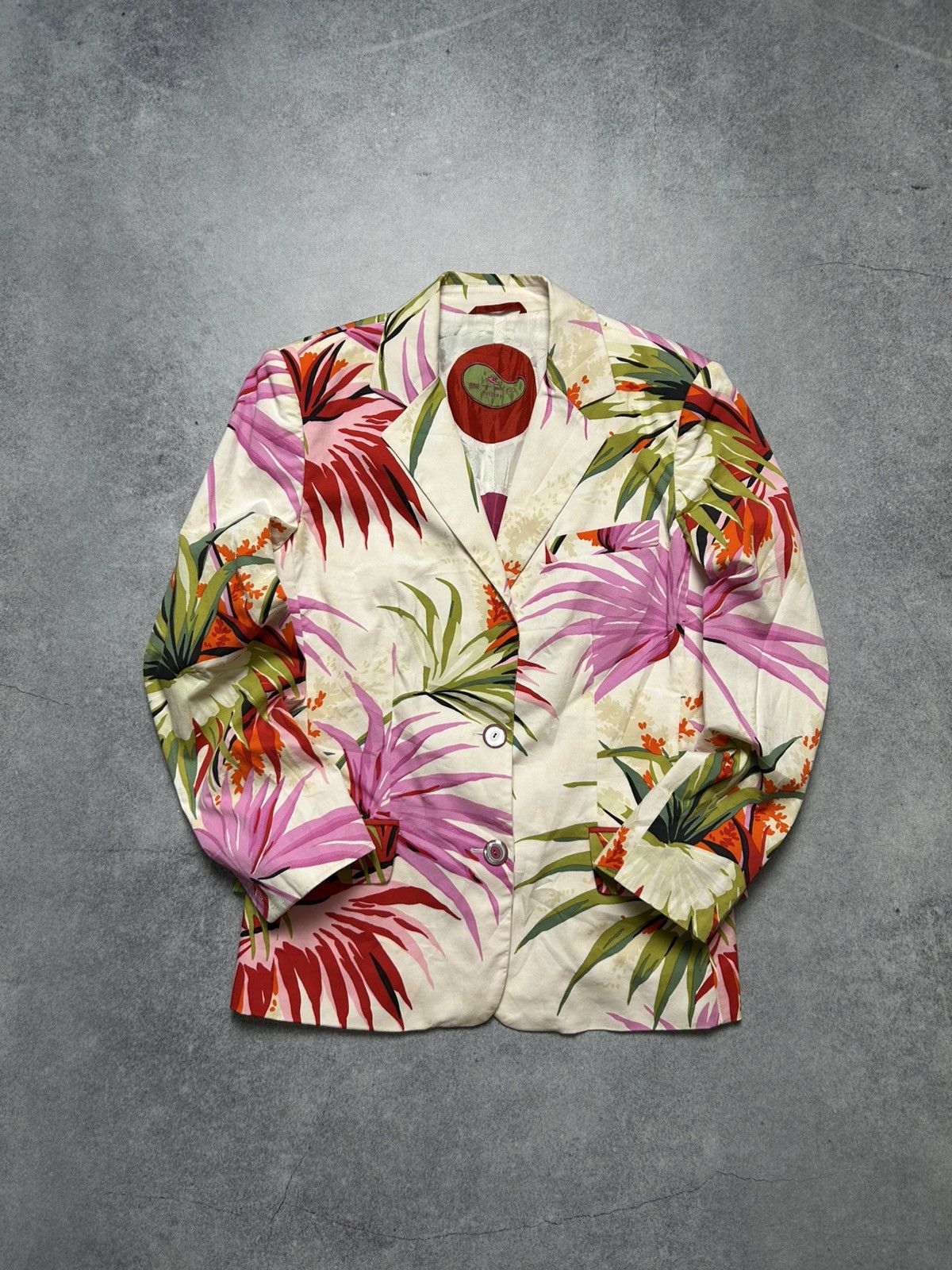 Etro Vintage Etro Milano flowers floral pattern Blazer Jacket Size M / US 6-8 / IT 42-44 - 1 Thumbnail