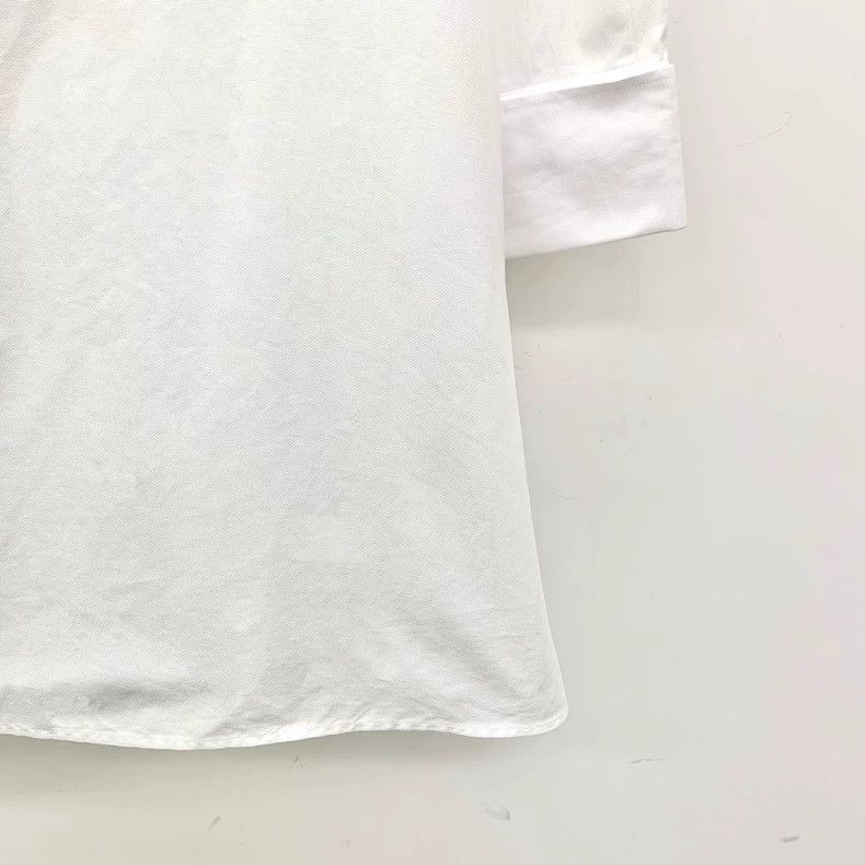 Dior Dior White bee embroidered cotton lapel long-sleeved shirt Size S / US 4 / IT 40 - 5 Thumbnail