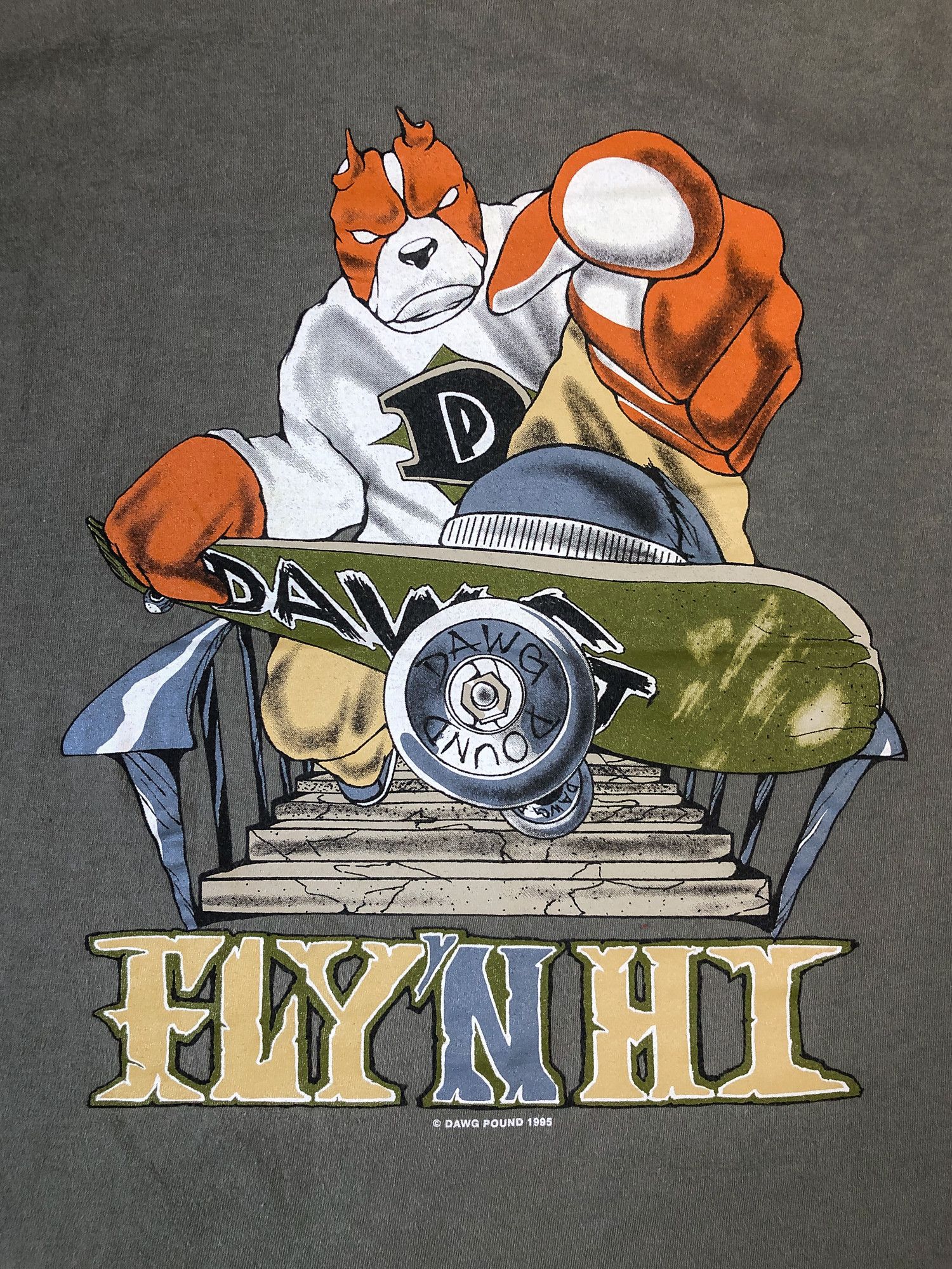 1995 Single Stitch 'Fly' N Hi' Dawg Pound Skate T-Shirt