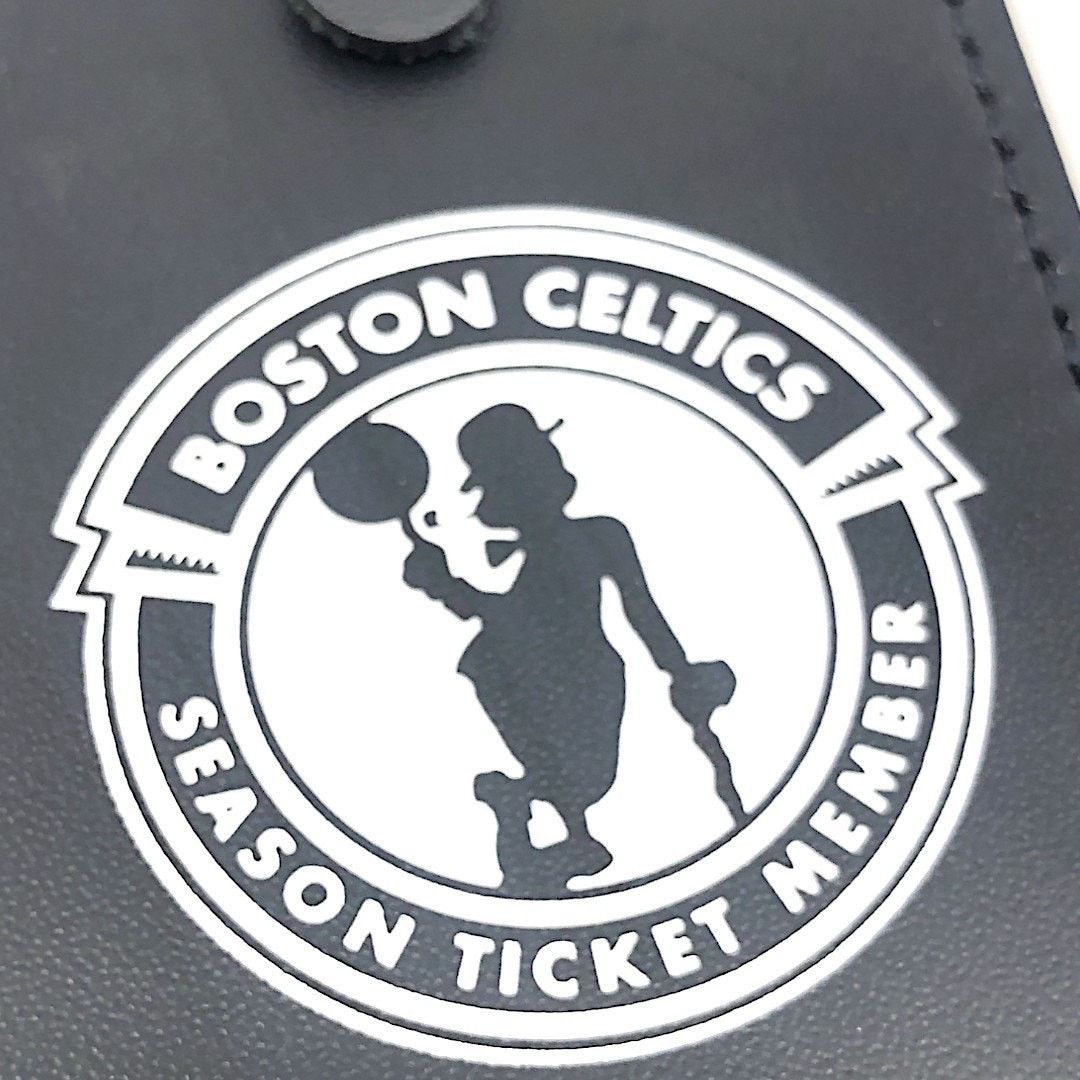 NBA Boston Celtics Season Ticket Member Black Leather Name Tag Size ONE SIZE - 3 Thumbnail