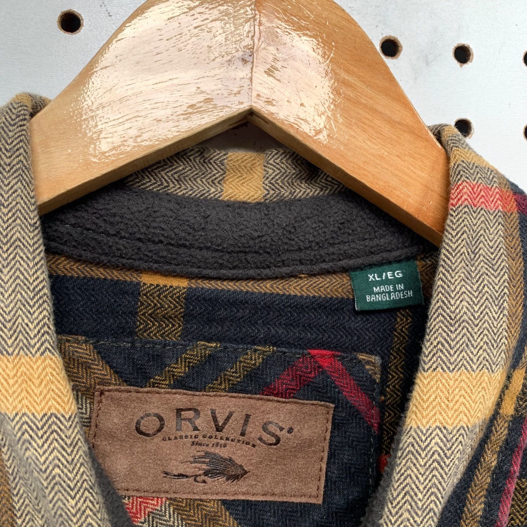 Orvis Orvis Button-Down Shirt Mens XL Brown Plaid Big Bear Heavyweight Long Sleeve Casual Size US XL / EU 56 / 4 - 2 Thumbnail