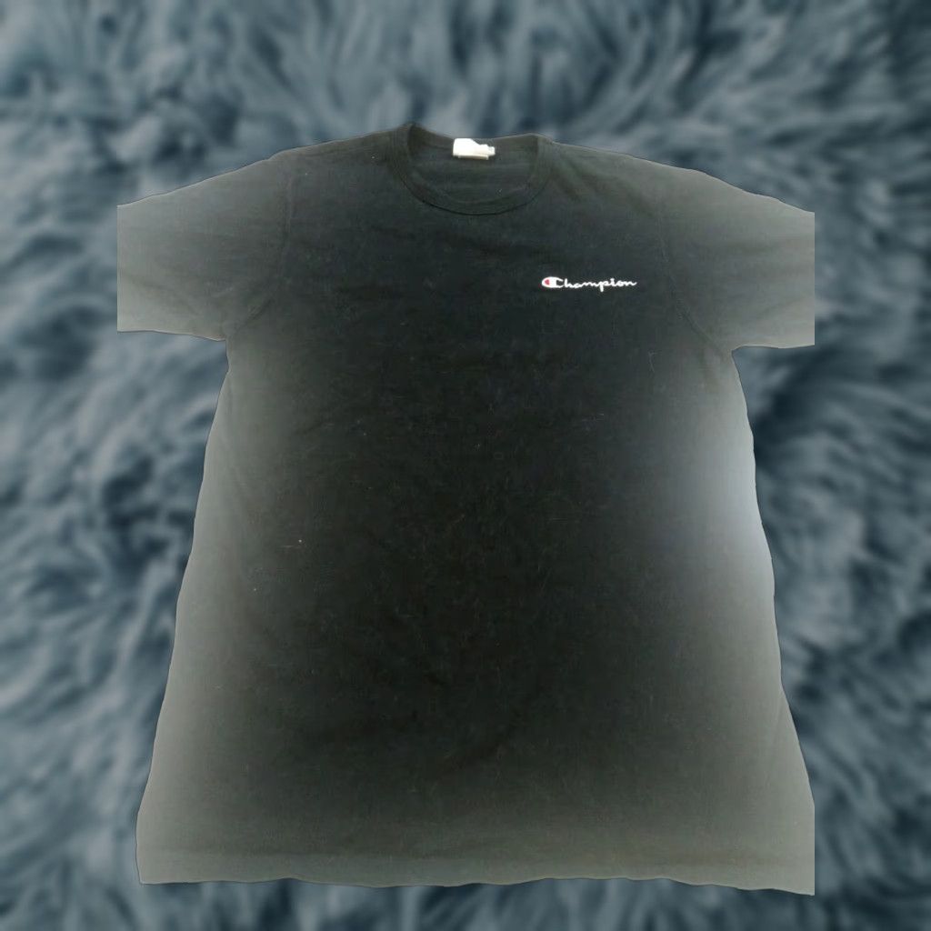 Champion VINTAGE Champion SS Embroidered T-Shirt Large 42" Chest Men Black L Shirt Size US L / EU 52-54 / 3 - 1 Thumbnail