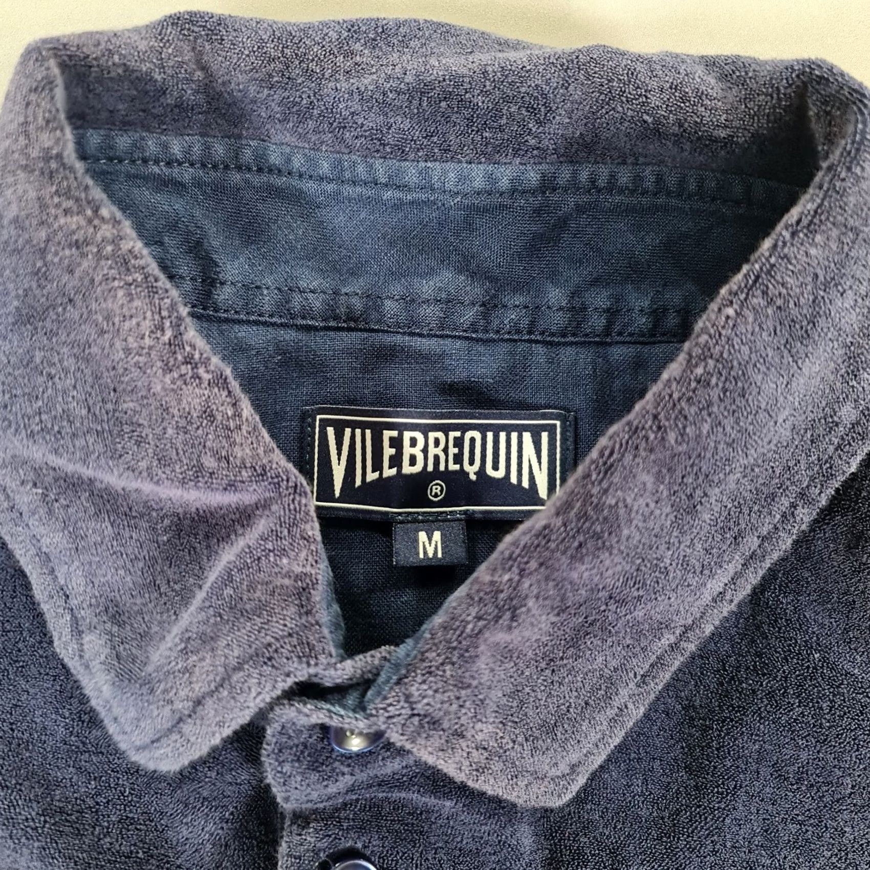 Vilebrequin Vilebrequin Mens Polo Shirt Navy Blue Medium Terry Cotton Preppy Short Sleeve - Slim Fit Size US M / EU 48-50 / 2 - 3 Thumbnail