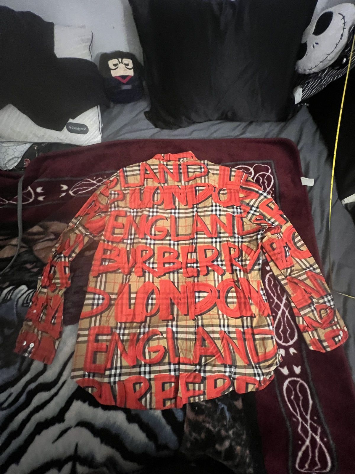 Burberry Burberry Graffiti Long Sleeve Button Up Size US XL / EU 56 / 4 - 2 Thumbnail