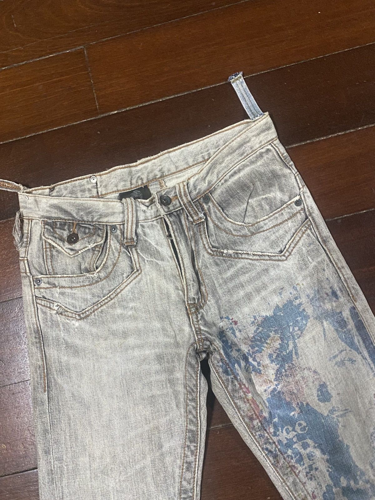 semanticdesign Semantic Design Clawmark art design Thrashed Denim Jeans Size US 34 / EU 50 - 6 Thumbnail