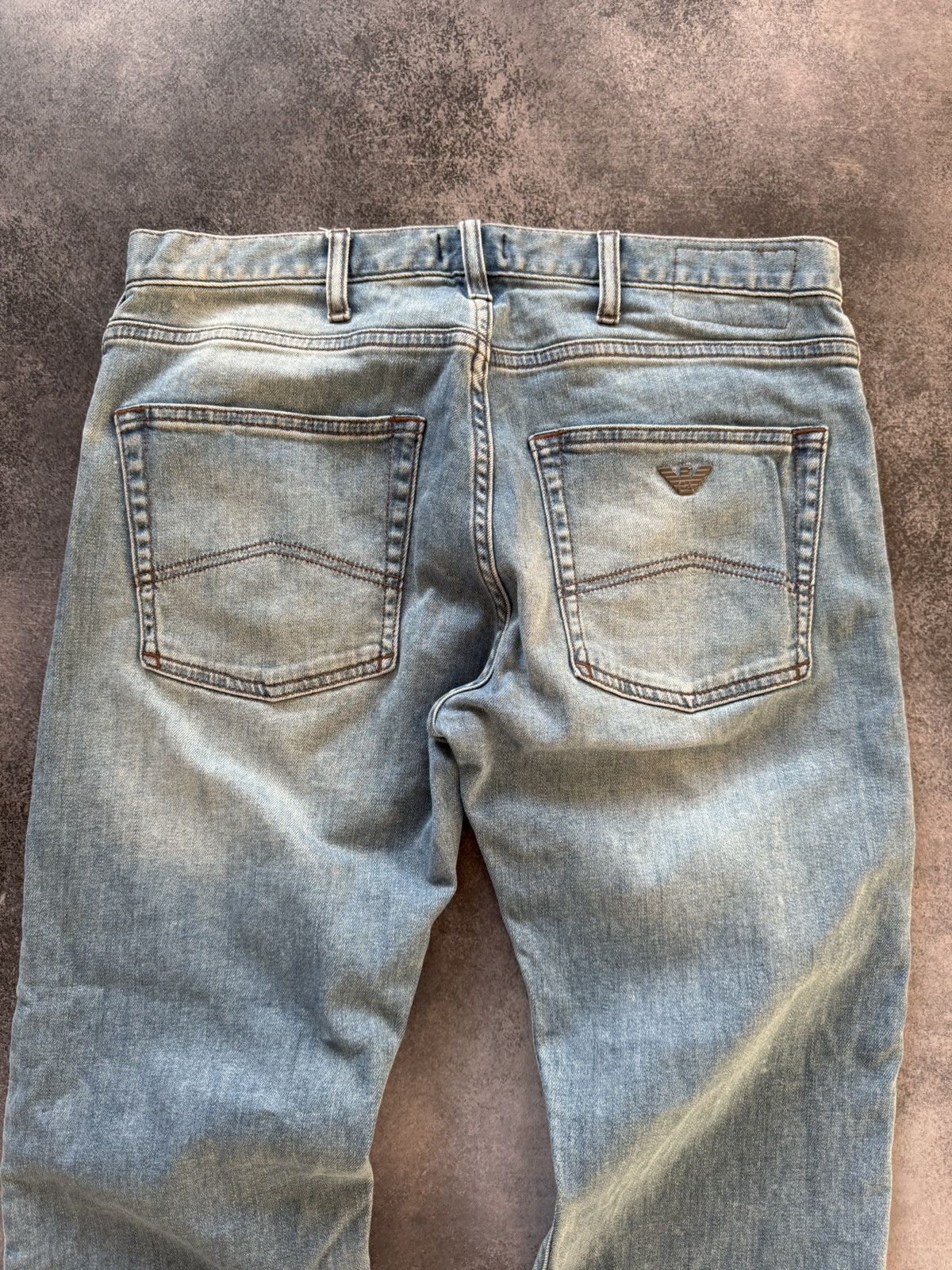 Armani ARMANI VINTAGE METAL LOGO JEANS IF SIX WAS NINE LGB GLAMOUR Size US 32 / EU 48 - 2 Thumbnail