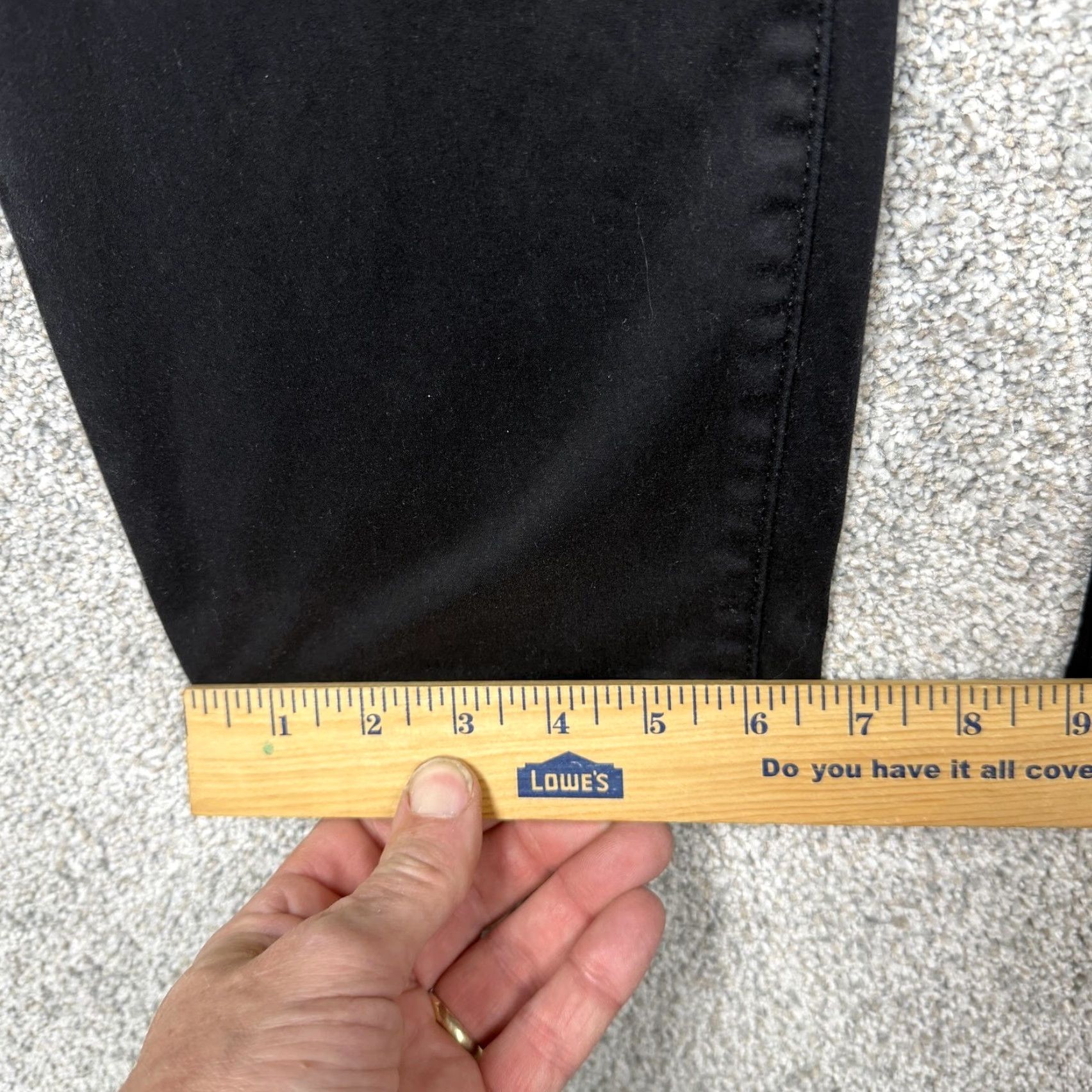 Vintage Chico's Pants Women's Black Girlfriend Slim Leg Ankle Stretch Twill Pockets Casual Size 26" / US 2 / IT 38 - 3 Thumbnail