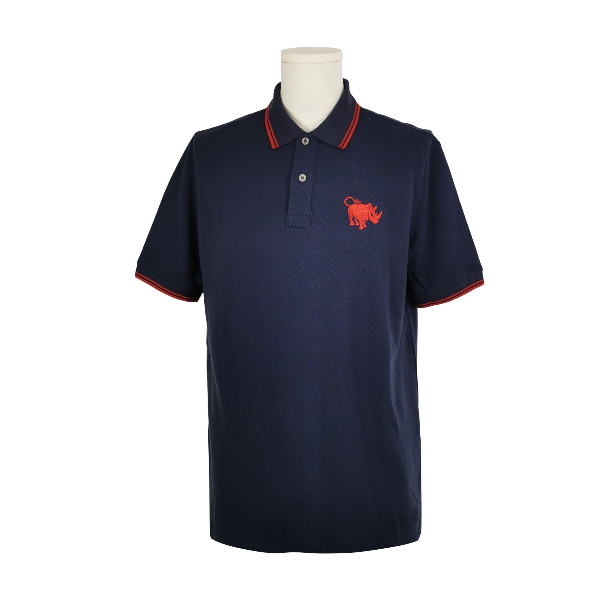 Prada Prada Rhino Logo Stripe Polo Shirt XL Size US XL / EU 56 / 4 - 1 Thumbnail