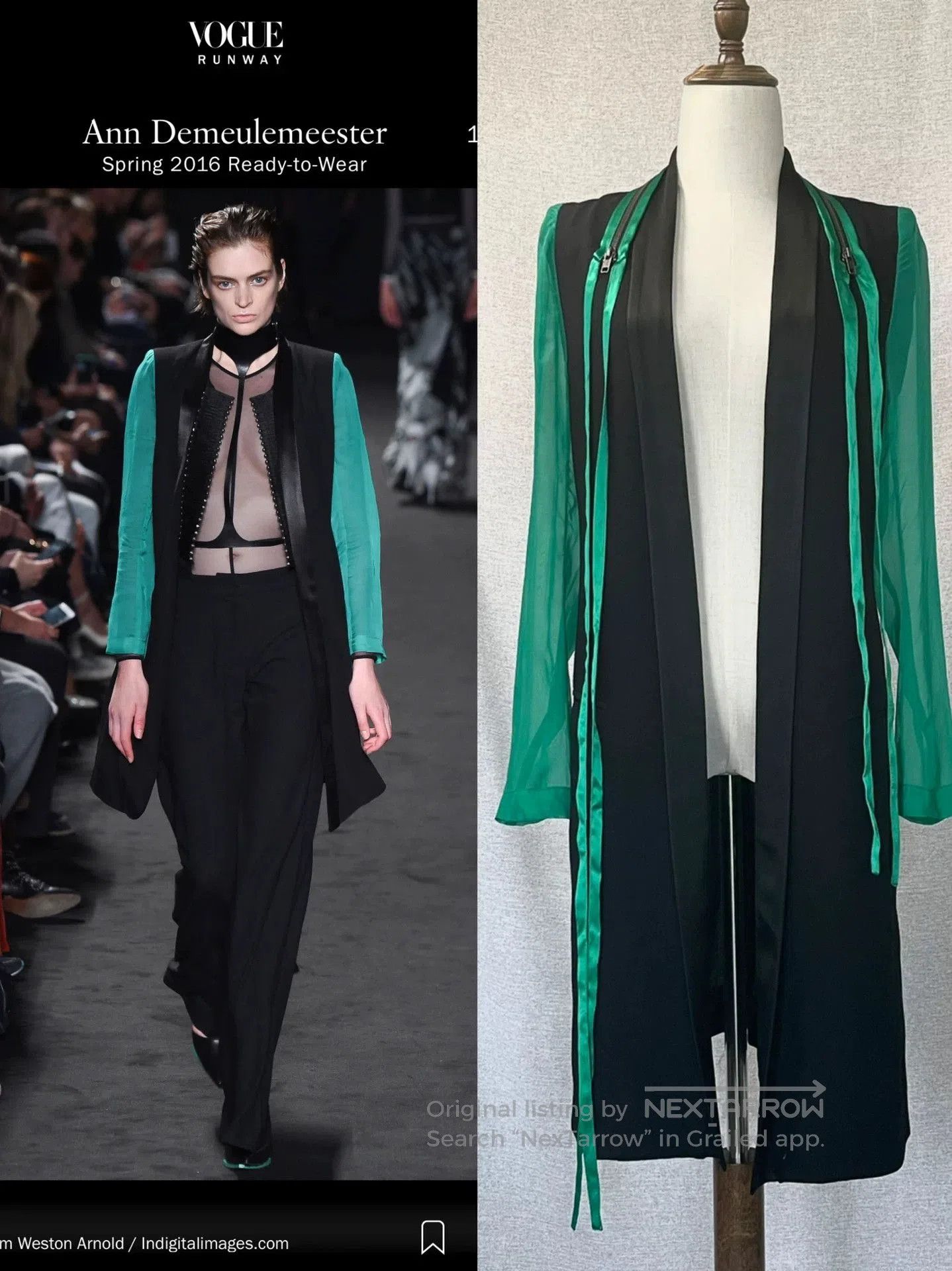 Ann Demeulemeester Ann Demeulemeester Spring 2. Size XS / US 0-2 / IT 36-38 - 1 Thumbnail