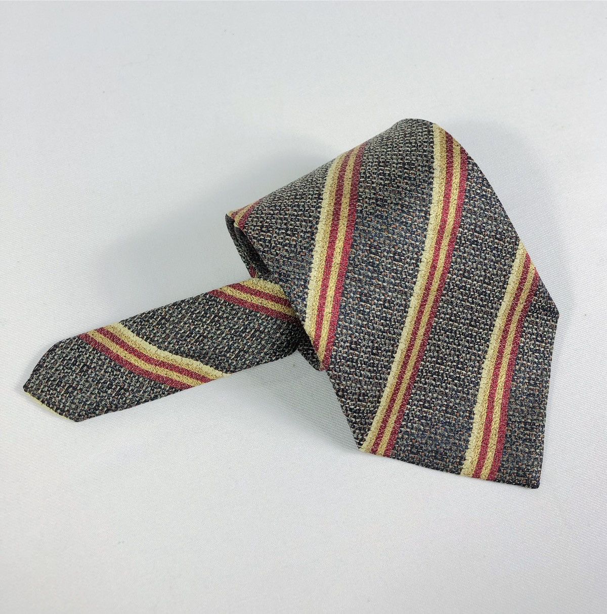 Christian Dior Monsieur Rare Vintage Christian Dior Stripes Silk Tie Size ONE SIZE - 8 Thumbnail