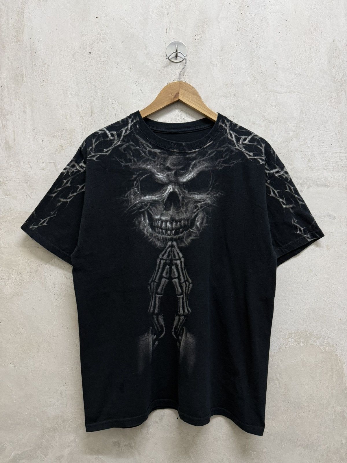 2000s Skulls Lightning Roots Cyber Shirt