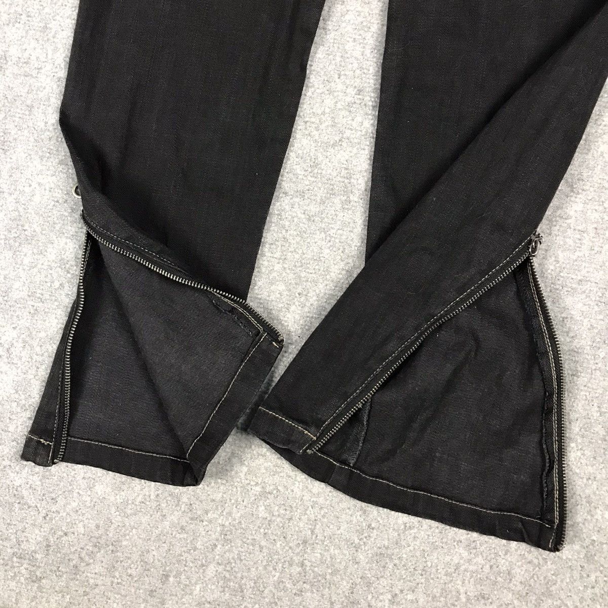 If Six Was Nine × PPFM × Tornado Mart 🔥PPFM BLACK PUNK JAPAN BIKER STYLE DENIM PANTS Size US 32 / EU 48 - 12 Thumbnail