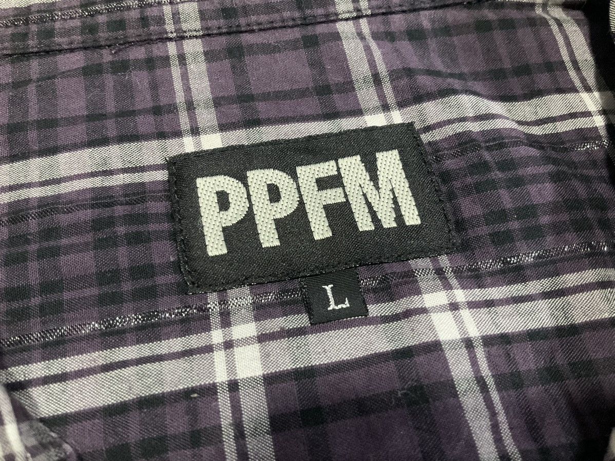 Hysteric Glamour × Japanese Brand × PPFM 🔥Sick Y2K PPFM Flannel Shirt Size US L / EU 52-54 / 3 - 8 Thumbnail