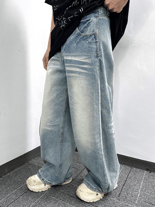 Japanese Brand × Jean Casual loose retro scimitar jeans y2k Size US 32 / EU 48 - 3 Thumbnail
