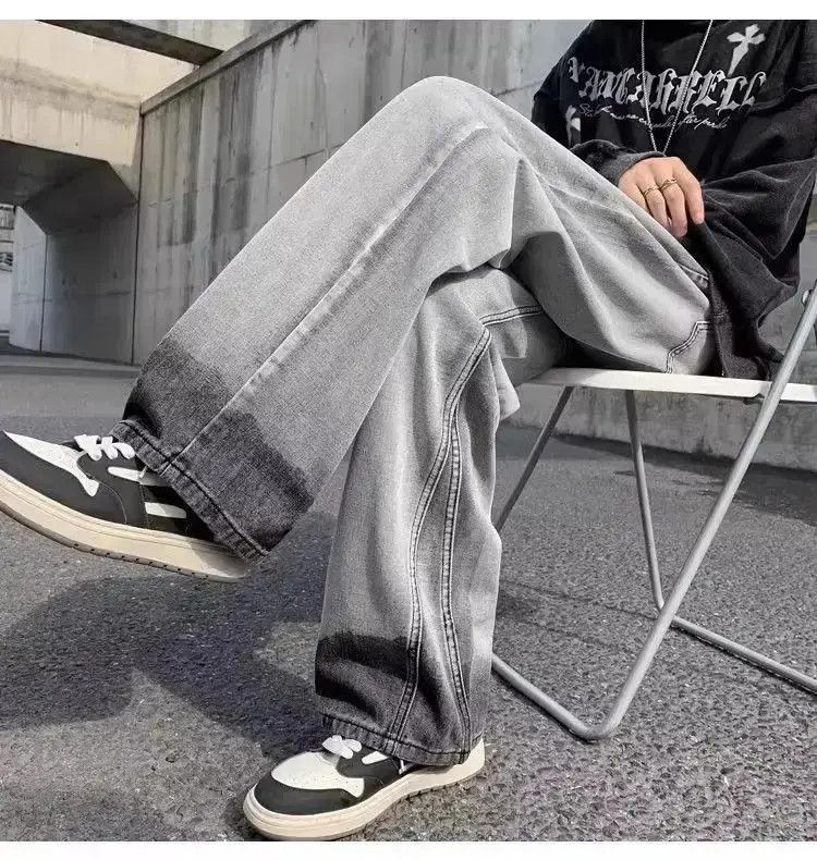 Japanese Brand Loose straight casual gradient jeans Size US 32 / EU 48 - 4 Thumbnail