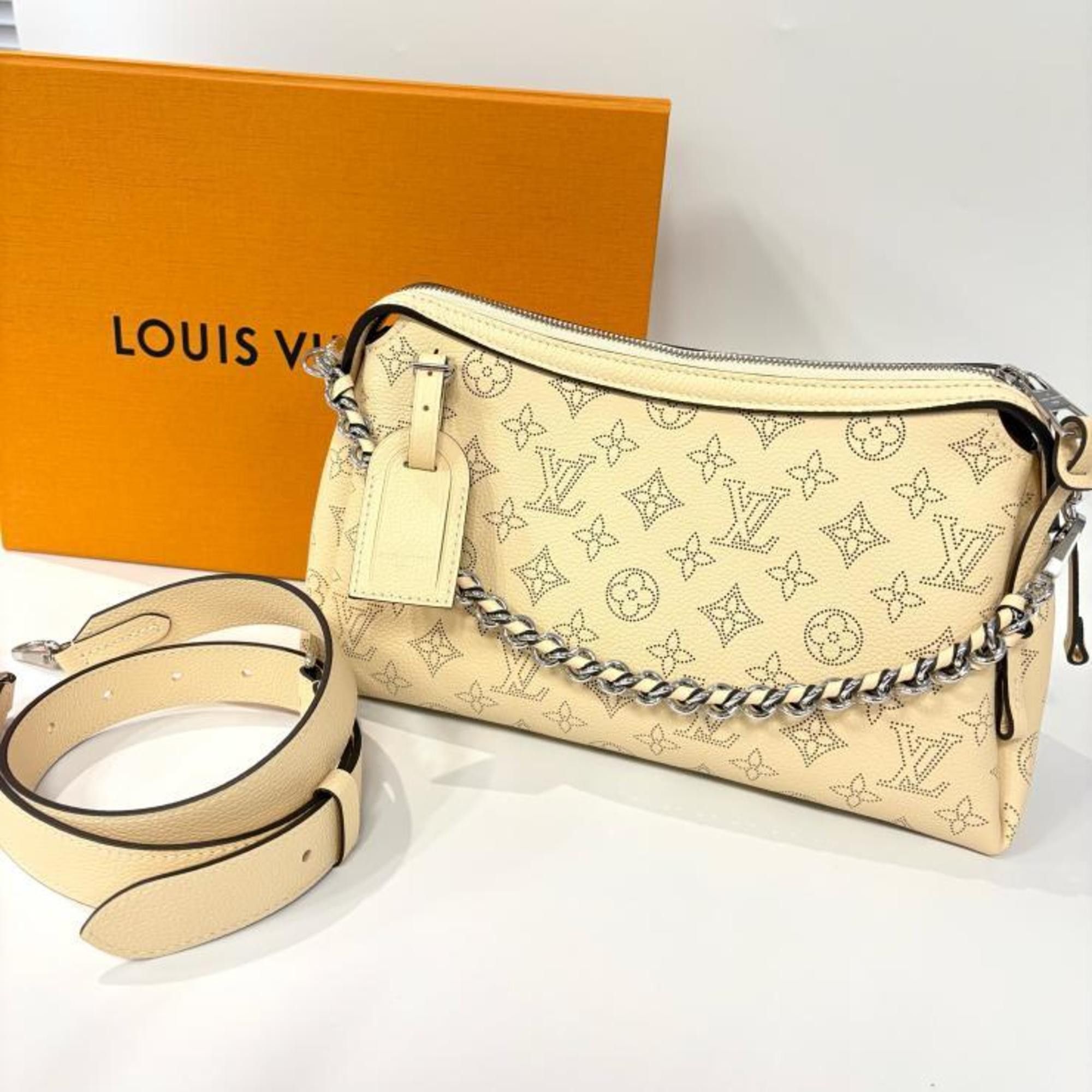 Louis Vuitton Louis Vuitton Mahina M24255 Hand It All PM Galle 2-way Shoulder Bag, Beige Size ONE SIZE - 1 Thumbnail