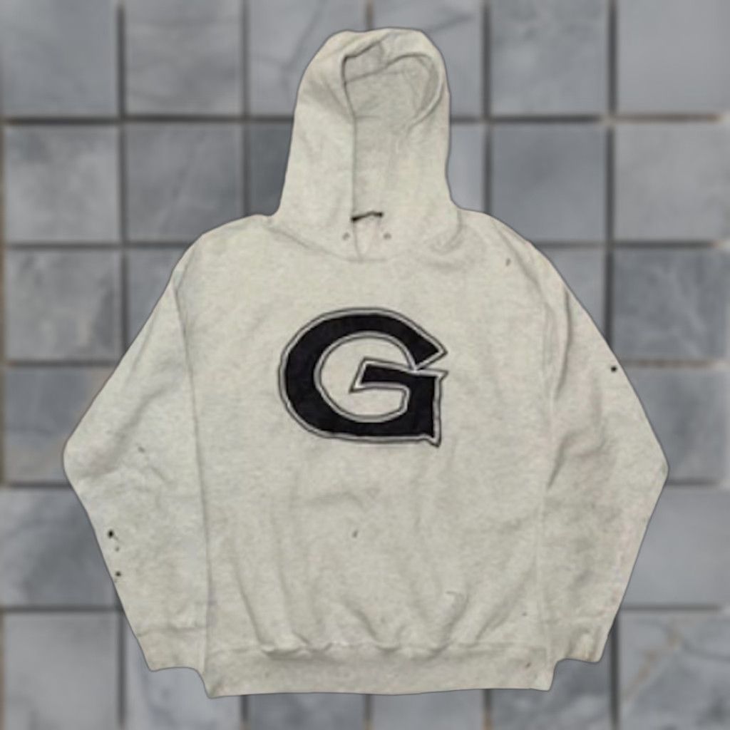 Vintage VINTAGE Georgetown Hoyas Pullover Hoodie Men’s XL Gray Distressed Hoodie Shirt? Size US XL / EU 56 / 4 - 1 Thumbnail