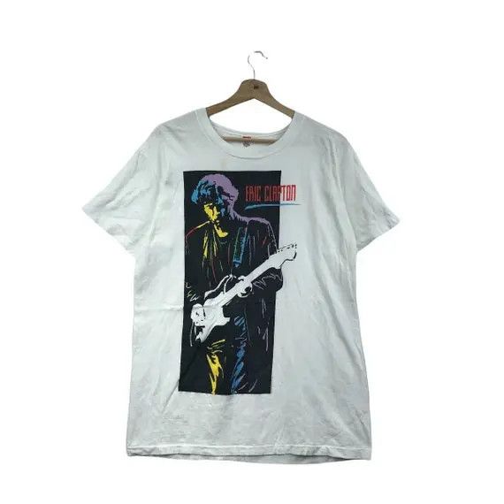Band Tees Vtg 1990 ERIC CLAPTON GUITARIST Rock Pop Art Tee Shirt Size US M / EU 48-50 / 2 - 1 Thumbnail