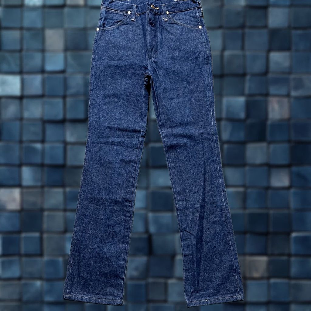 Wrangler Wrangler Jeans Men 31x34 Slim Fit Blue Western Cowboy Cut - Good Condition Size US 31 - 1 Thumbnail