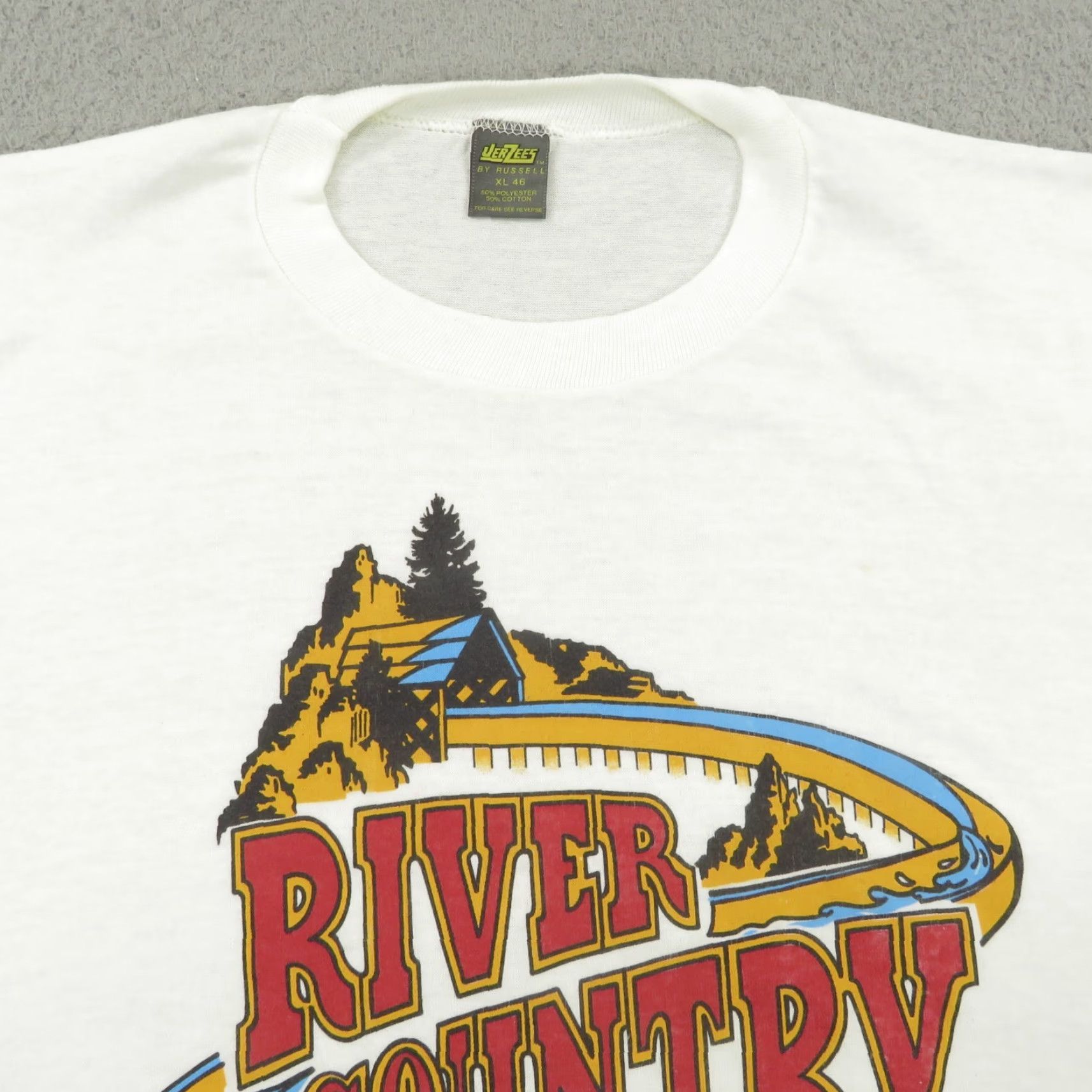 Disney VINTAGE Disney Shirt Mens XL 80s Made in USA 50/50 Single Stitch River Country T Size US XL / EU 56 / 4 - 7 Thumbnail