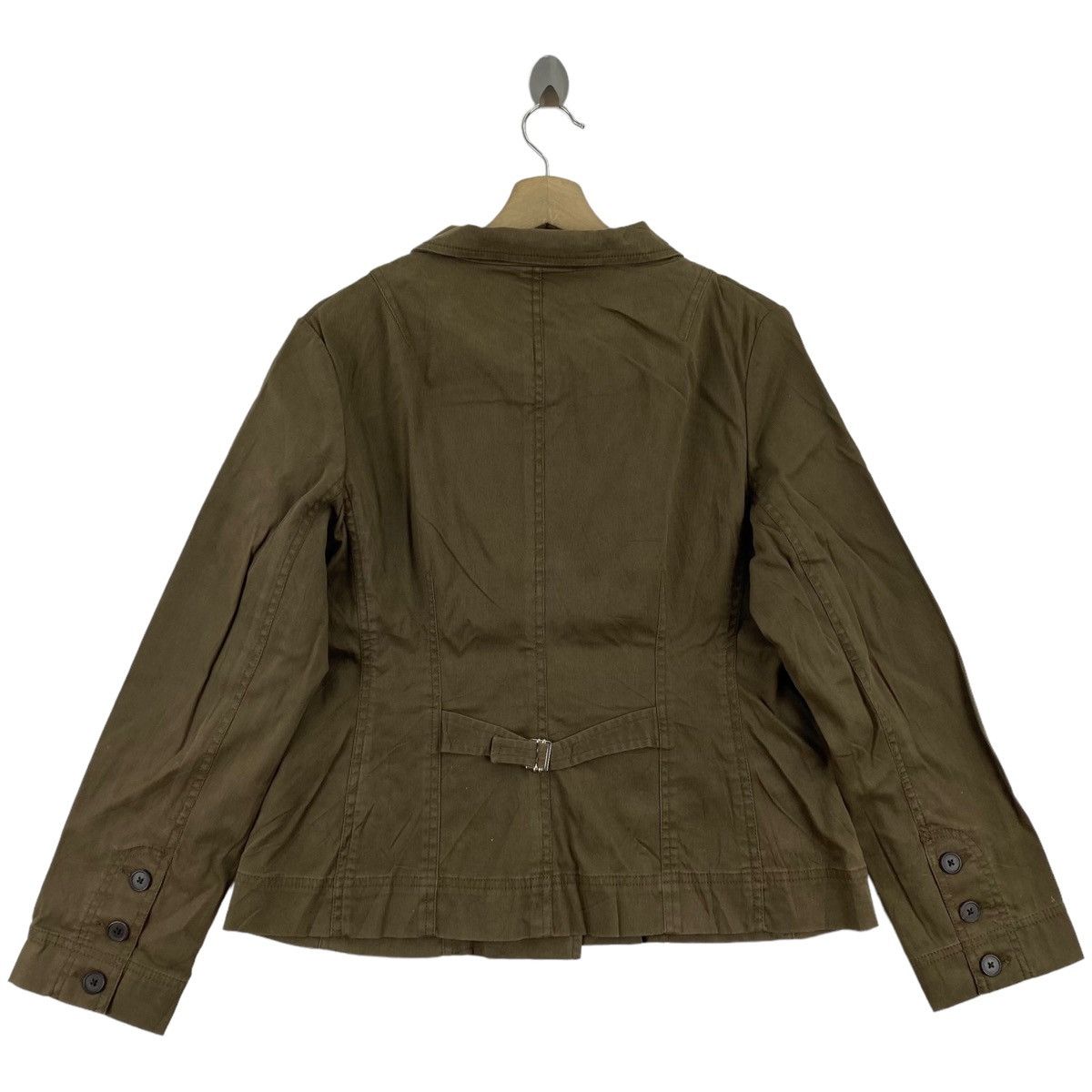 Lands' End LAND'S END Button Up Brown Denim Jeans Jacket Size M / US 6-8 / IT 42-44 - 4 Thumbnail