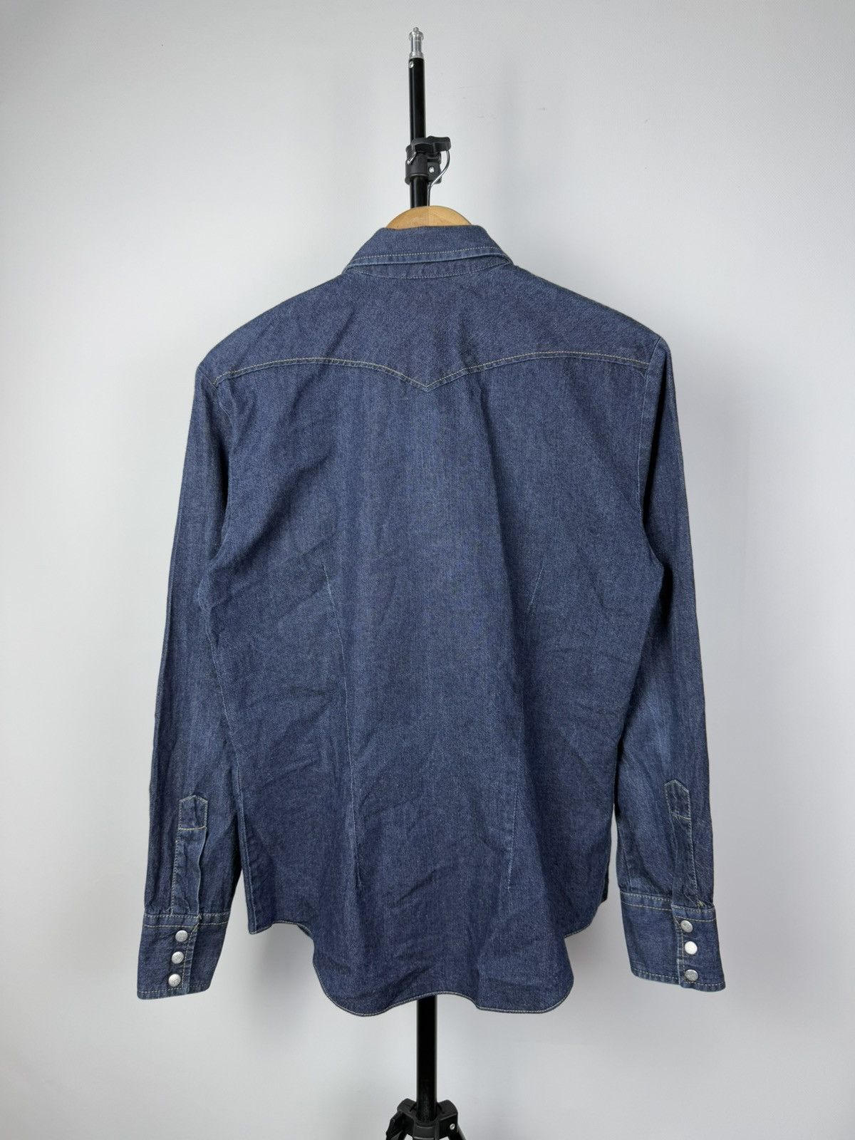 Diesel × Japanese Brand × Vintage Vintage 90s Style Diesel Industry Denim Shirt Y2K Size US M / EU 48-50 / 2 - 6 Thumbnail