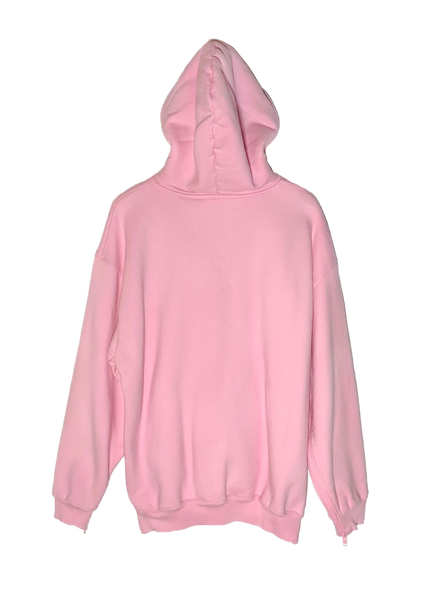 Balenciaga Balenciaga Pink Side Zippered Logo Tab Hoodie Size M / US 6-8 / IT 42-44 - 6 Thumbnail