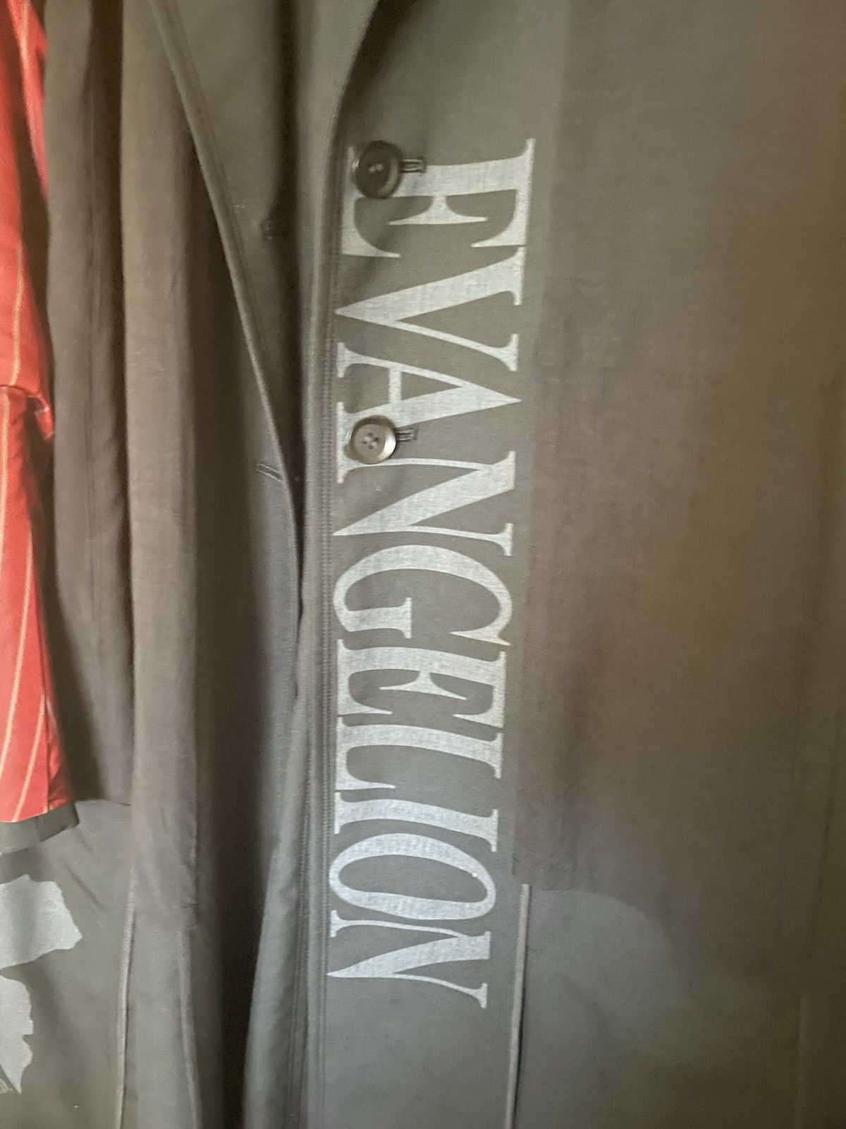 Yohji Yamamoto Ground Y×EVANGELION ASUKA Reversible Long Jacket Size US L / EU 52-54 / 3 - 8 Thumbnail