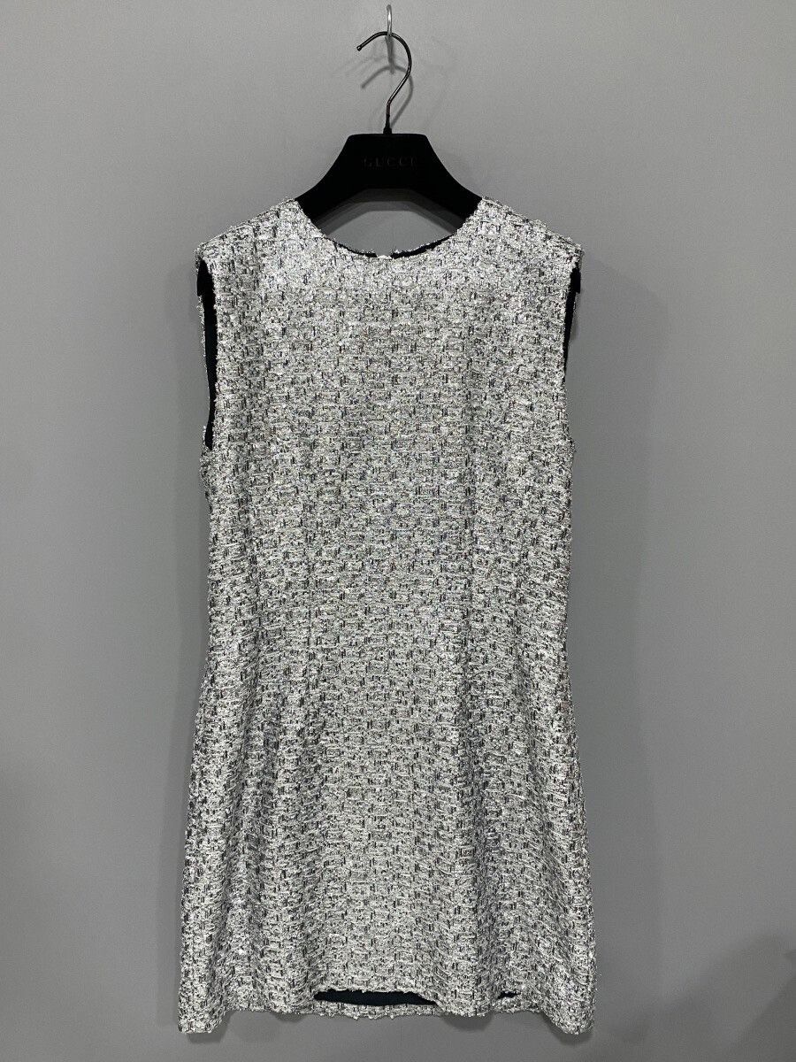 Gucci Gucci Silver Shimmer Sleeveless Dress Size M / US 6-8 / IT 42-44 - 1 Thumbnail