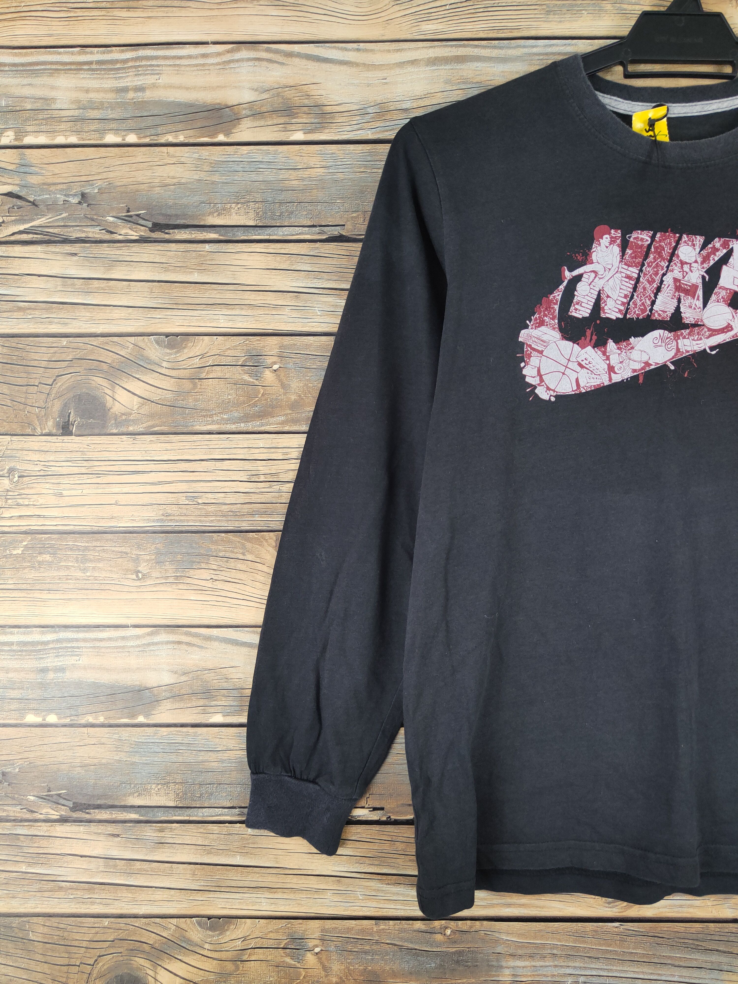Nike Nike Black Long Sleeve vintage #W2046 Size M / US 6-8 / IT 42-44 - 3 Thumbnail