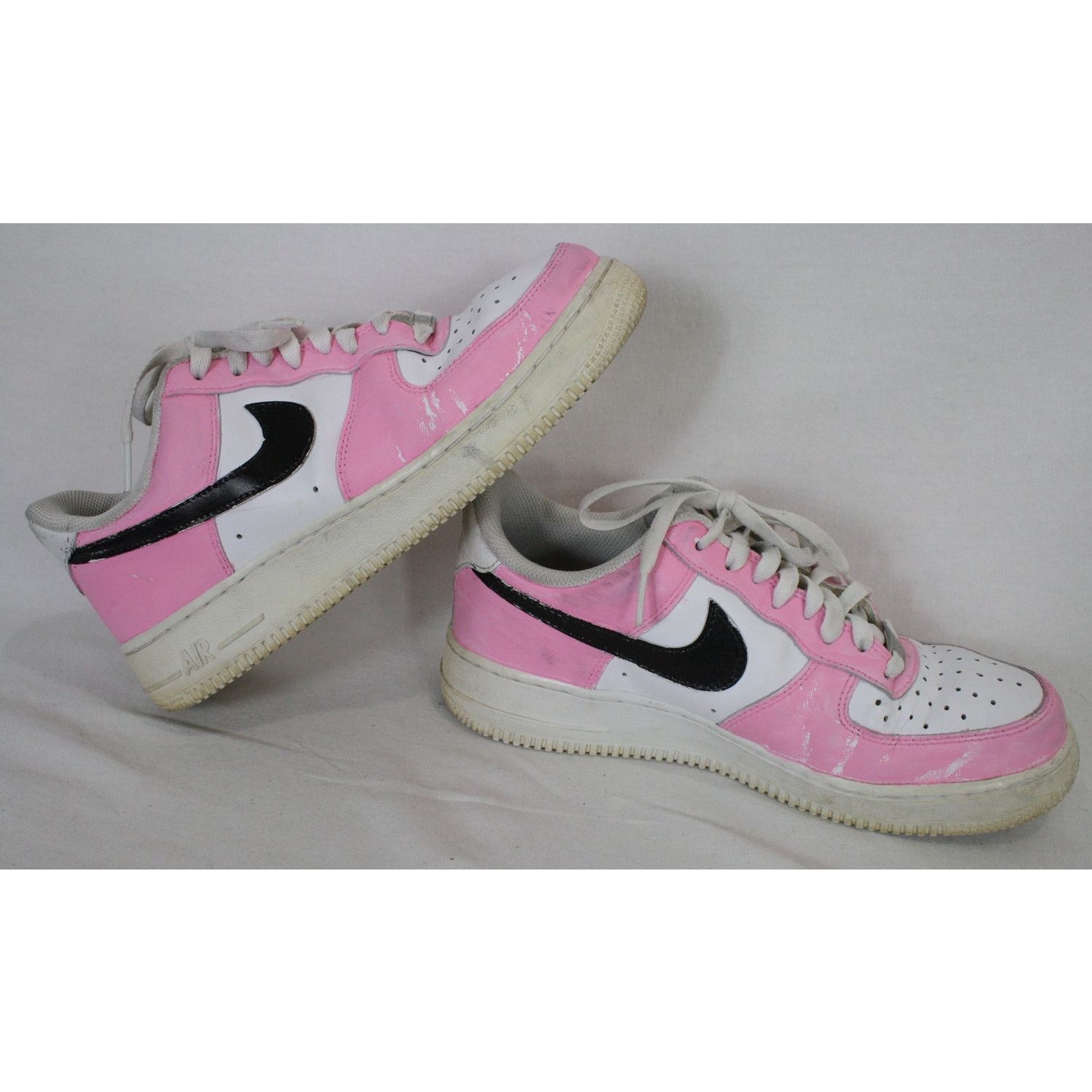 Nike Nike Air Force 1 Womens 9 Custom Pink Painted AF1 Sneakers Size US 9 / IT 39 - 4 Thumbnail