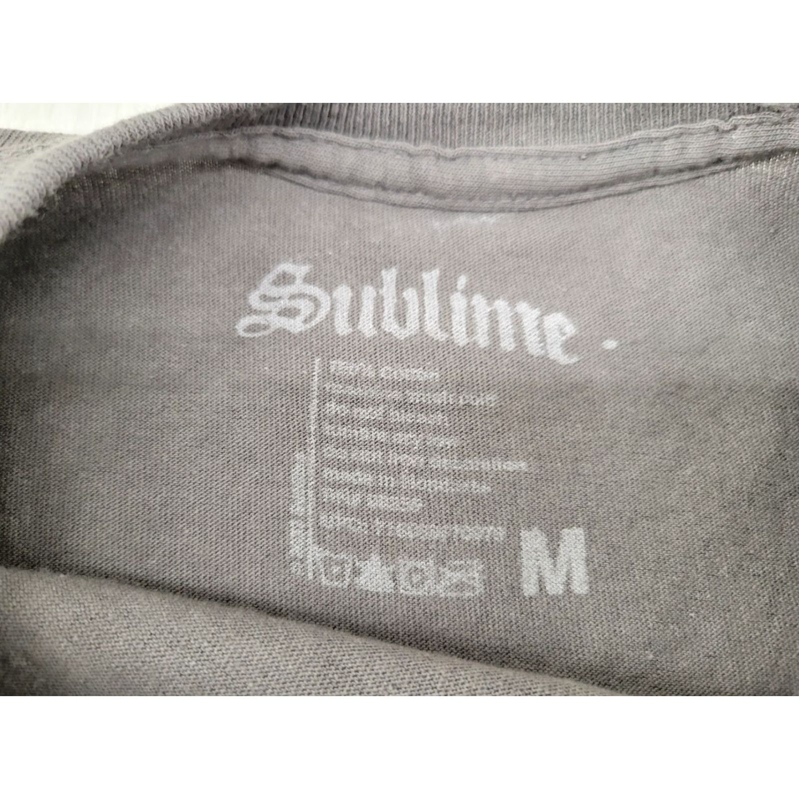 ASH VINTAGE Sublime Long Beach Shirt Mens Medium Ash Gray 100% Cotton Graphic Tee Size US M / EU 48-50 / 2 - 8 Thumbnail