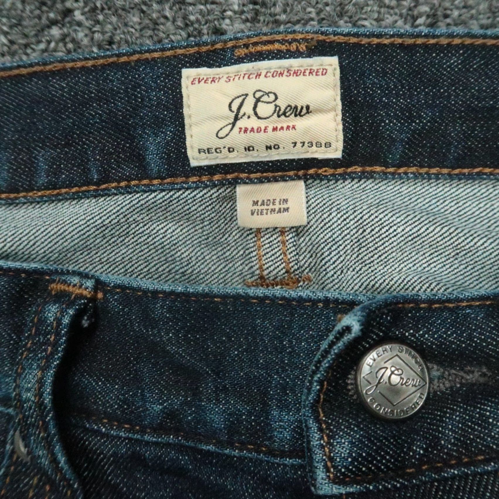 J.Crew VINTAGE J.CREW Jeans Men 28x30 Denim Slim Fit 5-Pocket Blue Casual Straight Size US 28 / EU 44 - 4 Thumbnail