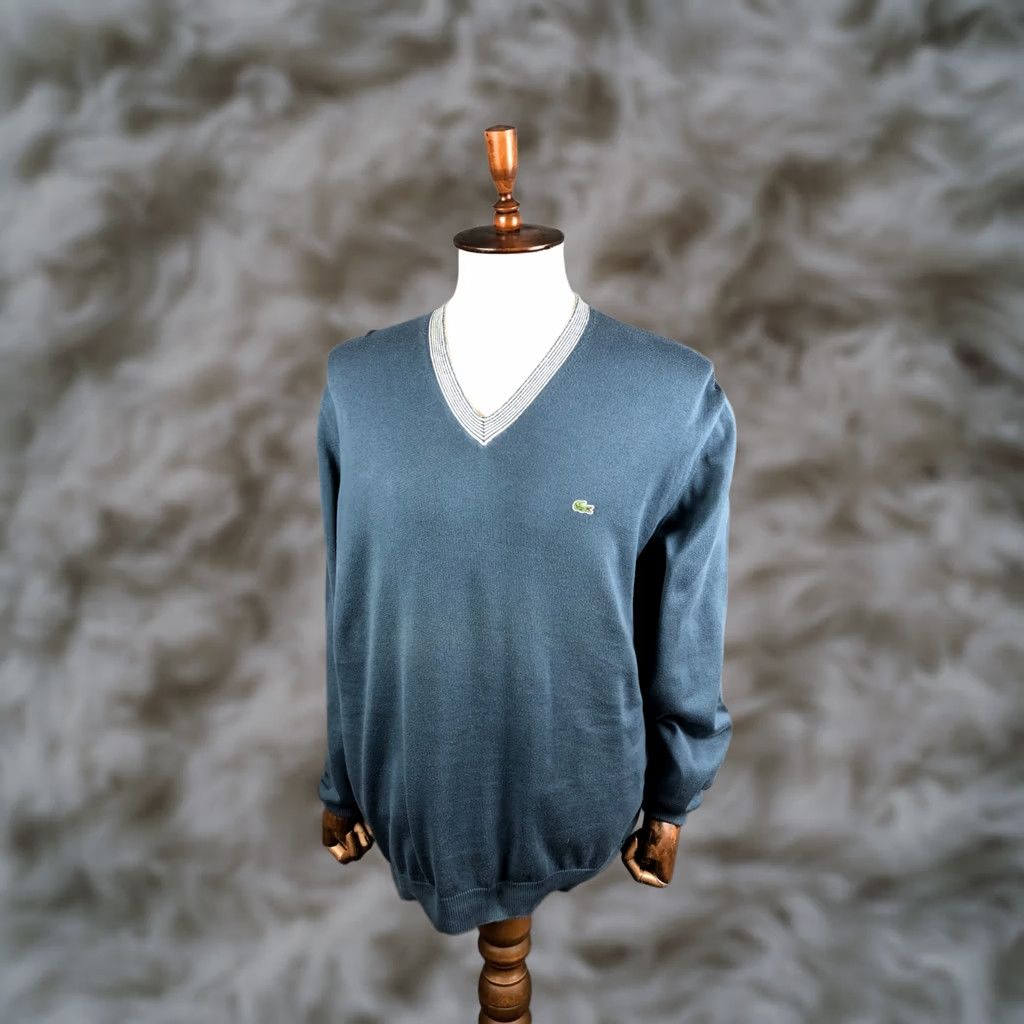 Lacoste Lacoste Men's Pullover Sweater Blue Cotton Size 7 Size US M / EU 48-50 / 2 - 1 Thumbnail