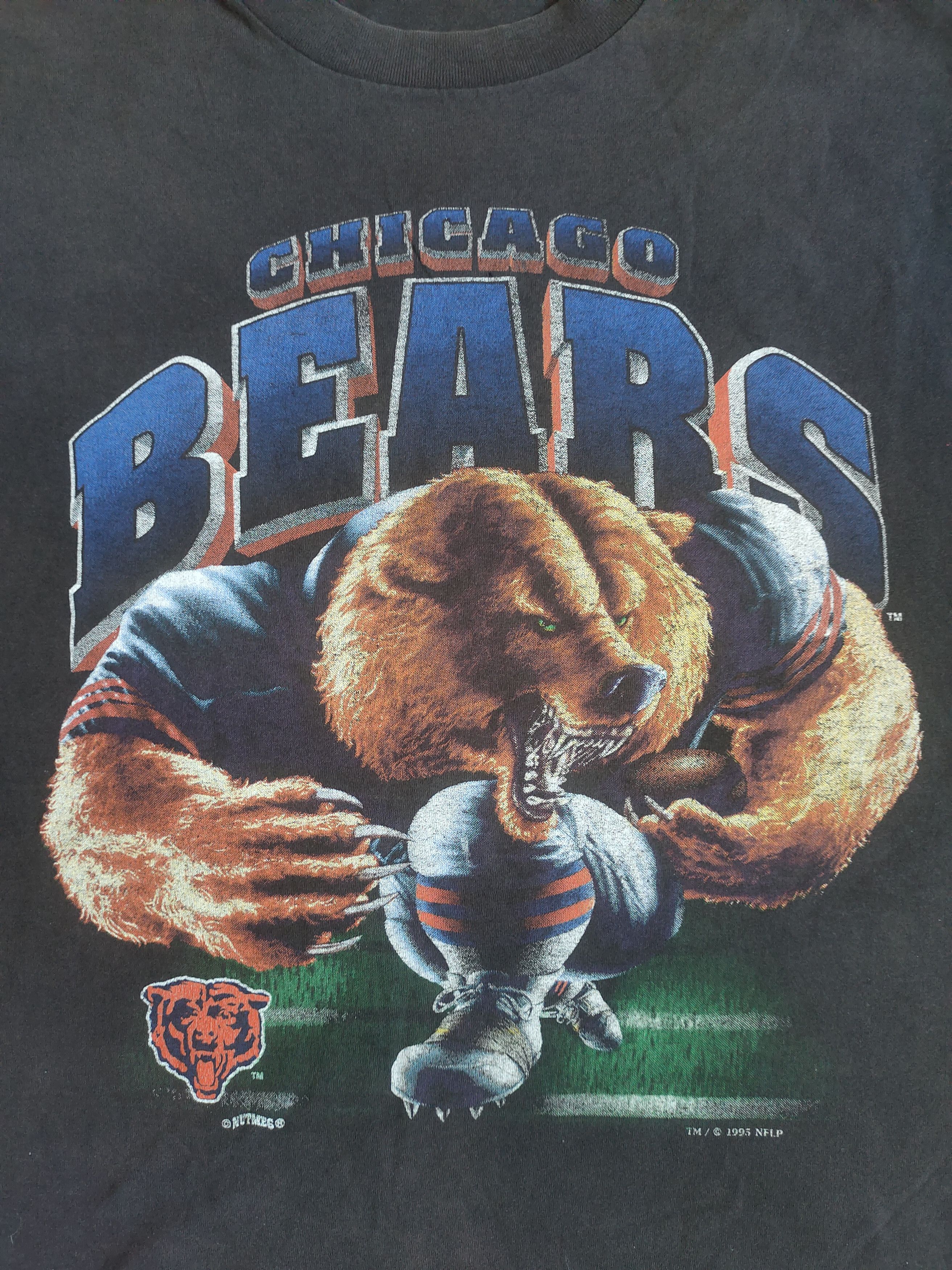 Lee × NFL × Vintage Vintage Chicago Bears Full Logo 90's T-shirt Size US XL / EU 56 / 4 - 6 Thumbnail