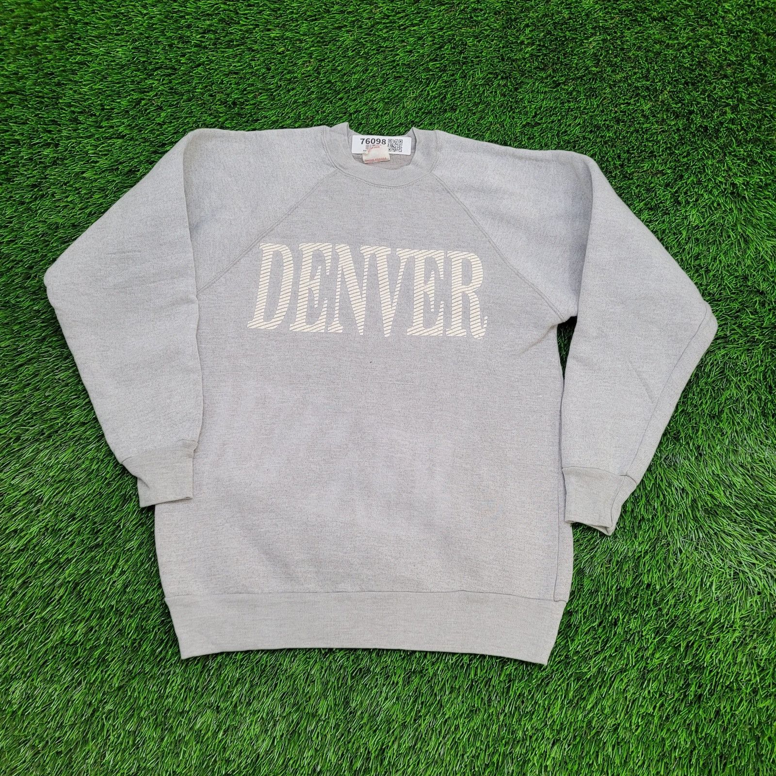 Other Vintage 80s Denver Raglan Sweatshirt Women Medium 18x25 Gray Size M / US 6-8 / IT 42-44 - 1 Thumbnail