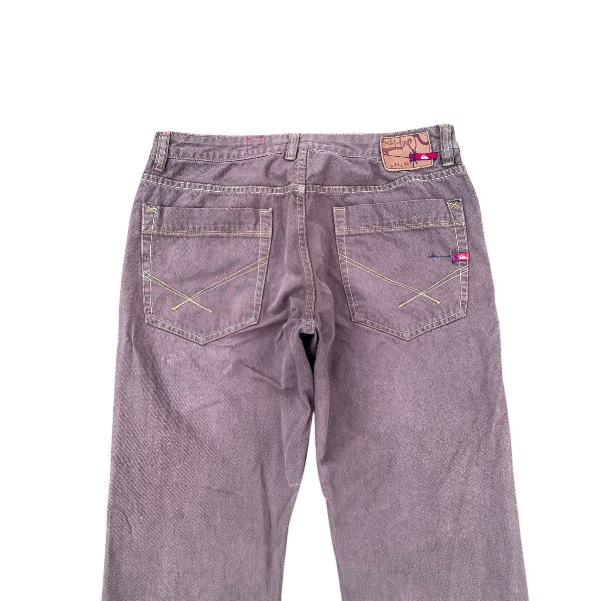 Quiksilver Vintage 90s Quiksilver Distressed Denim Jeans Brown Size US 34 / EU 50 - 11 Thumbnail