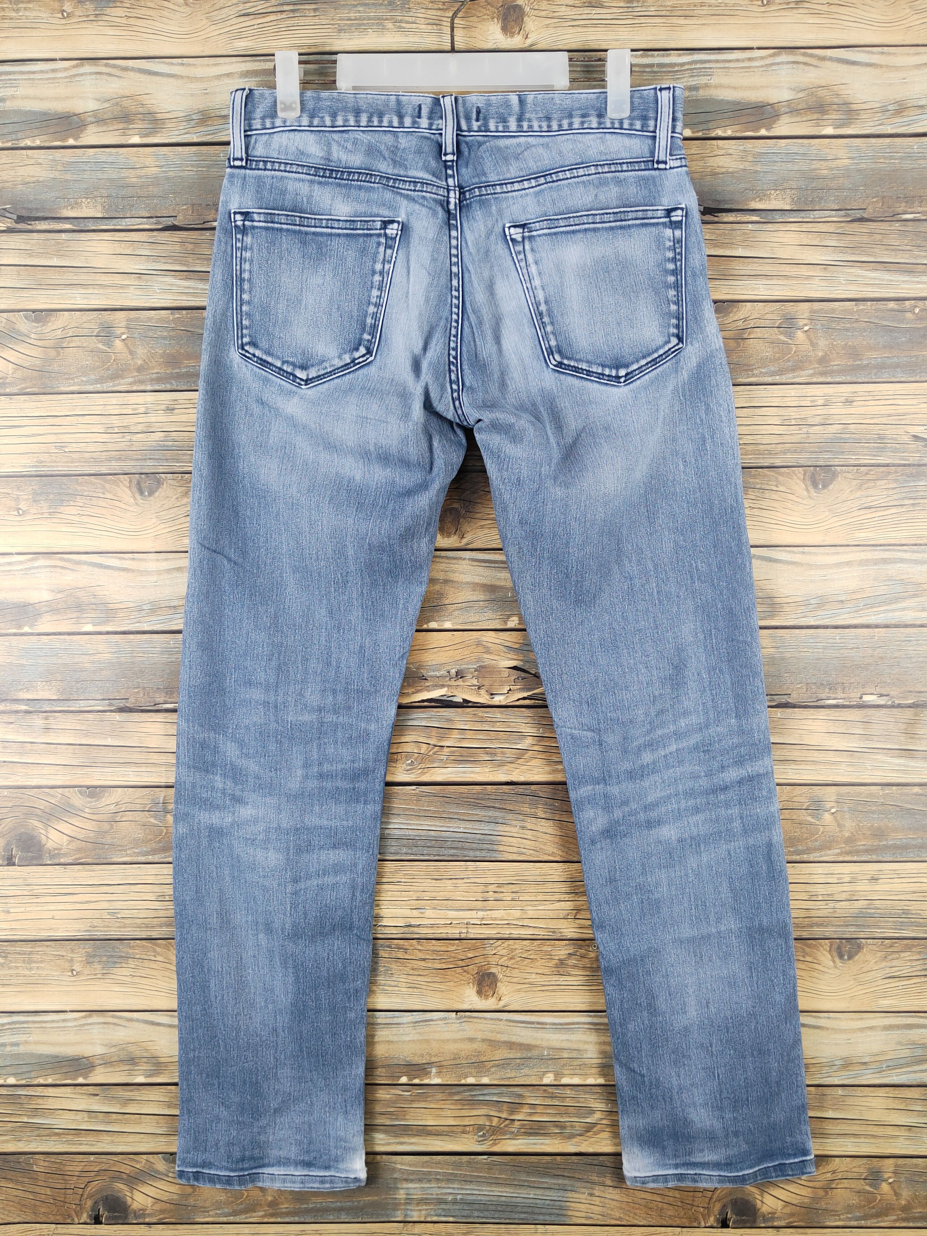 Japanese Brand Uniqlo japan Blue faded Distressed Ripped denim Jeans #W1693 Size US 29 - 7 Thumbnail