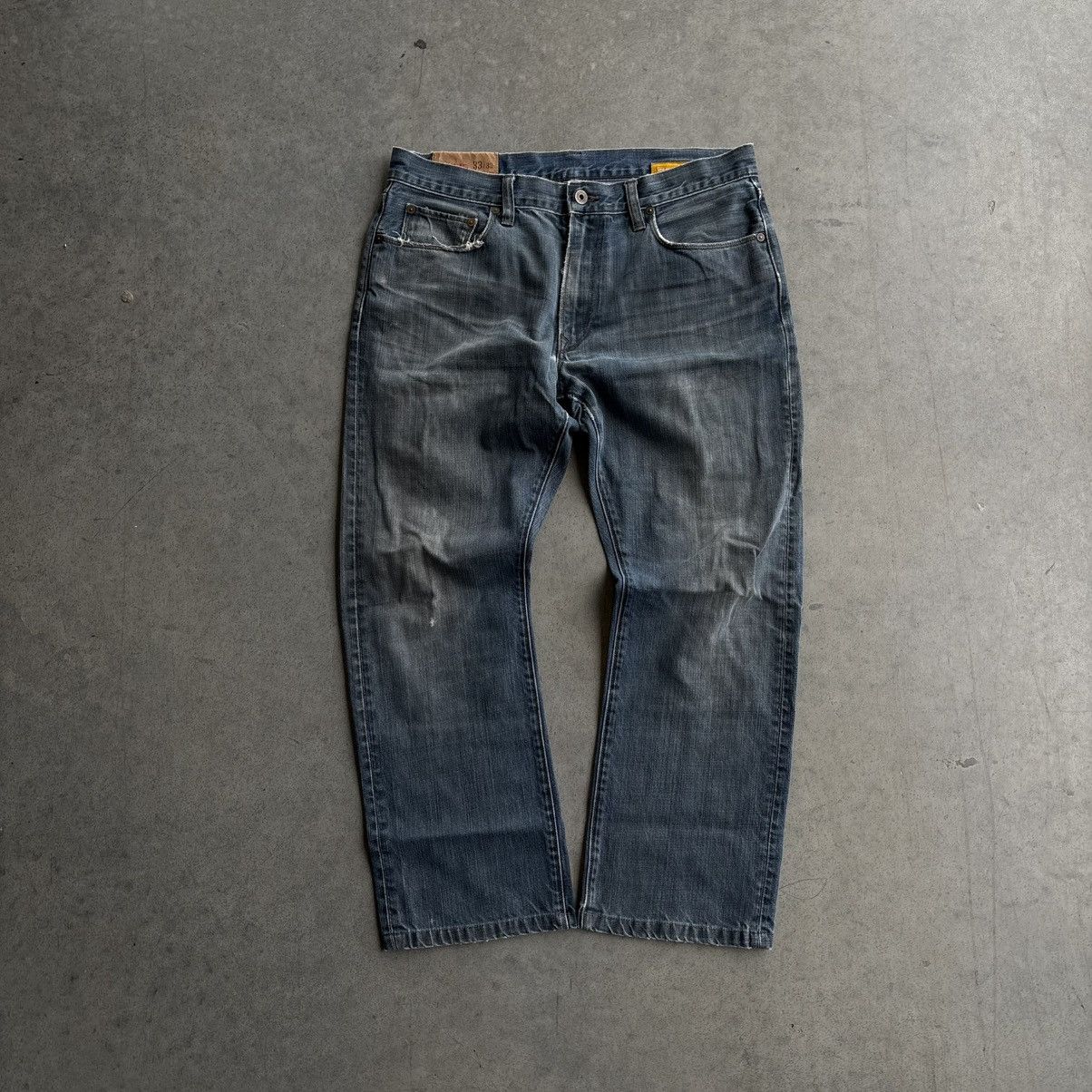 Gap × Vintage Vintage Gap Baggy Distressed Jeans 33x32 1969 Fit Washed Size US 33 - 1 Thumbnail