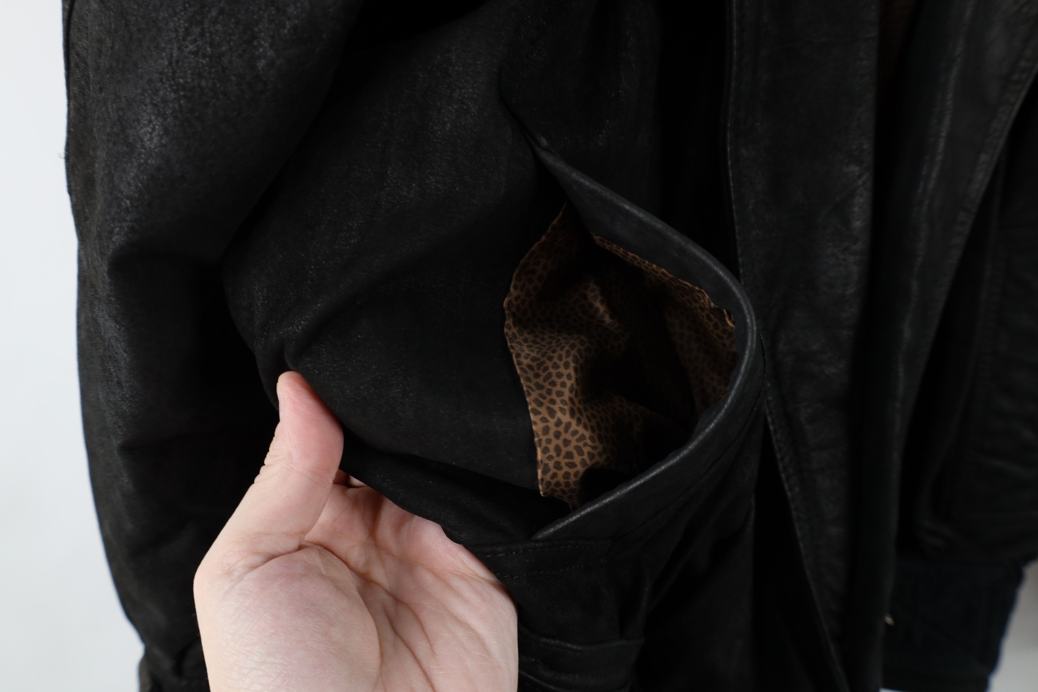 Vintage Vintage 90s Streetwear One Button Suede Leather Jacket Size S / US 4 / IT 40 - 6 Thumbnail