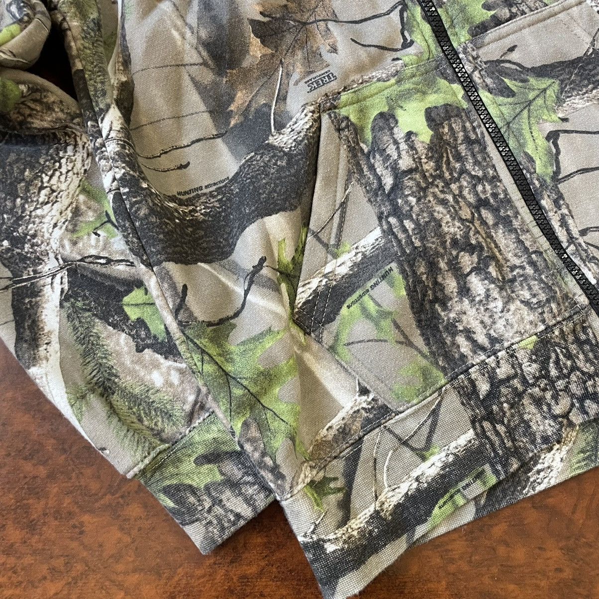 Mossy Oaks × Realtree Camo Realtree Hoodie Woodland Cotton Pullover NWT Size US S / EU 44-46 / 1 - 4 Thumbnail