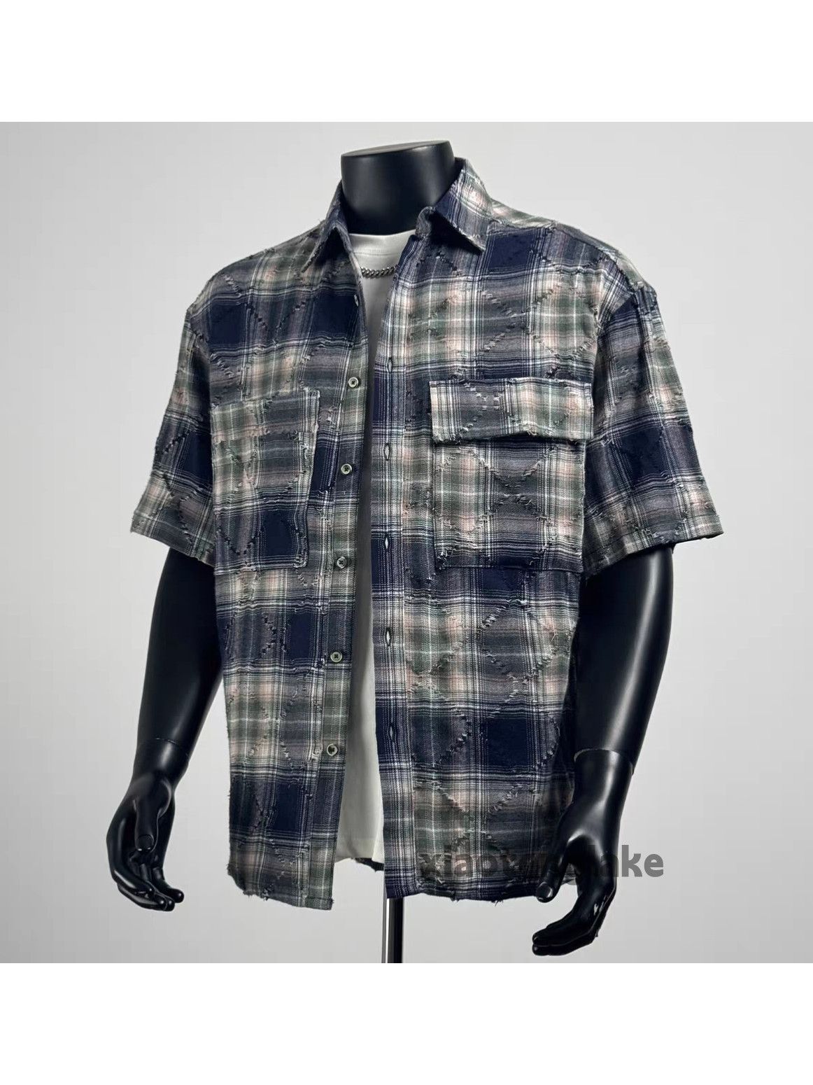 Vintage Unisex outdoor utility loose pattern festival plaid shirt Size US XXL / EU 58 / 5 - 3 Thumbnail