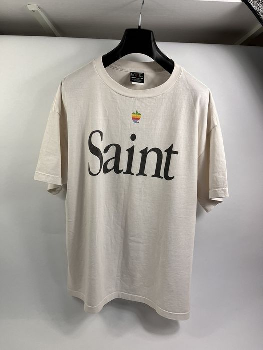 Saint Michael SAINT MXXXXXX APPLE HEART PRINT T-SHIRT | Grailed