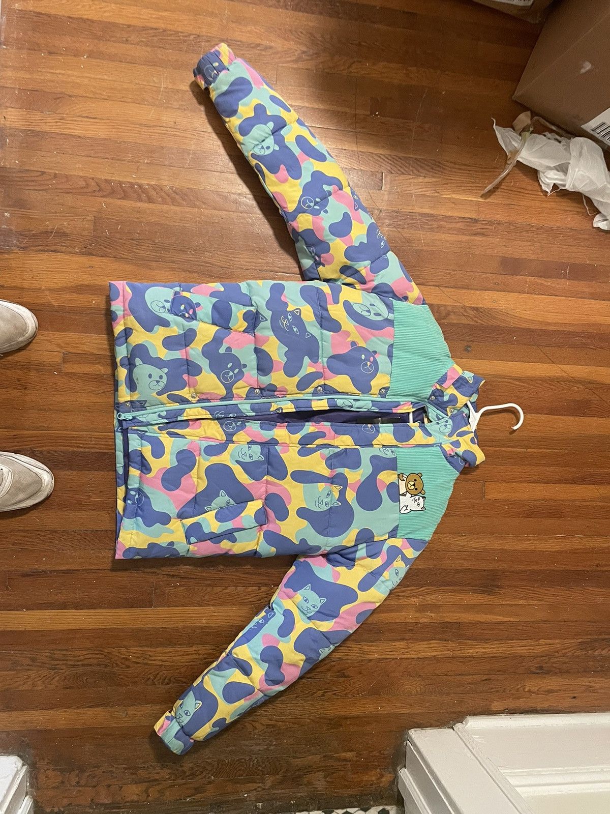Rip N Dip Ripndip x Teddy Fresh Puffer jacket Grailed