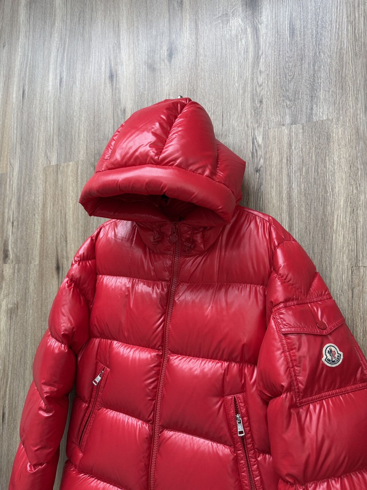 Moncler Moncler Red Maya Puffer Jacket Size US S / EU 44-46 / 1 - 3 Thumbnail