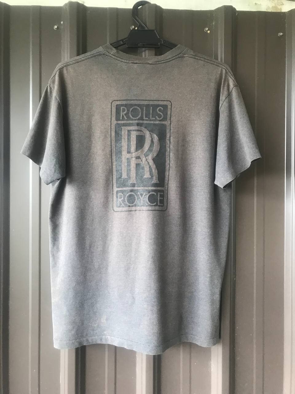 Vintage Rolls Royce Chest Pocket Faded Distressed Tee