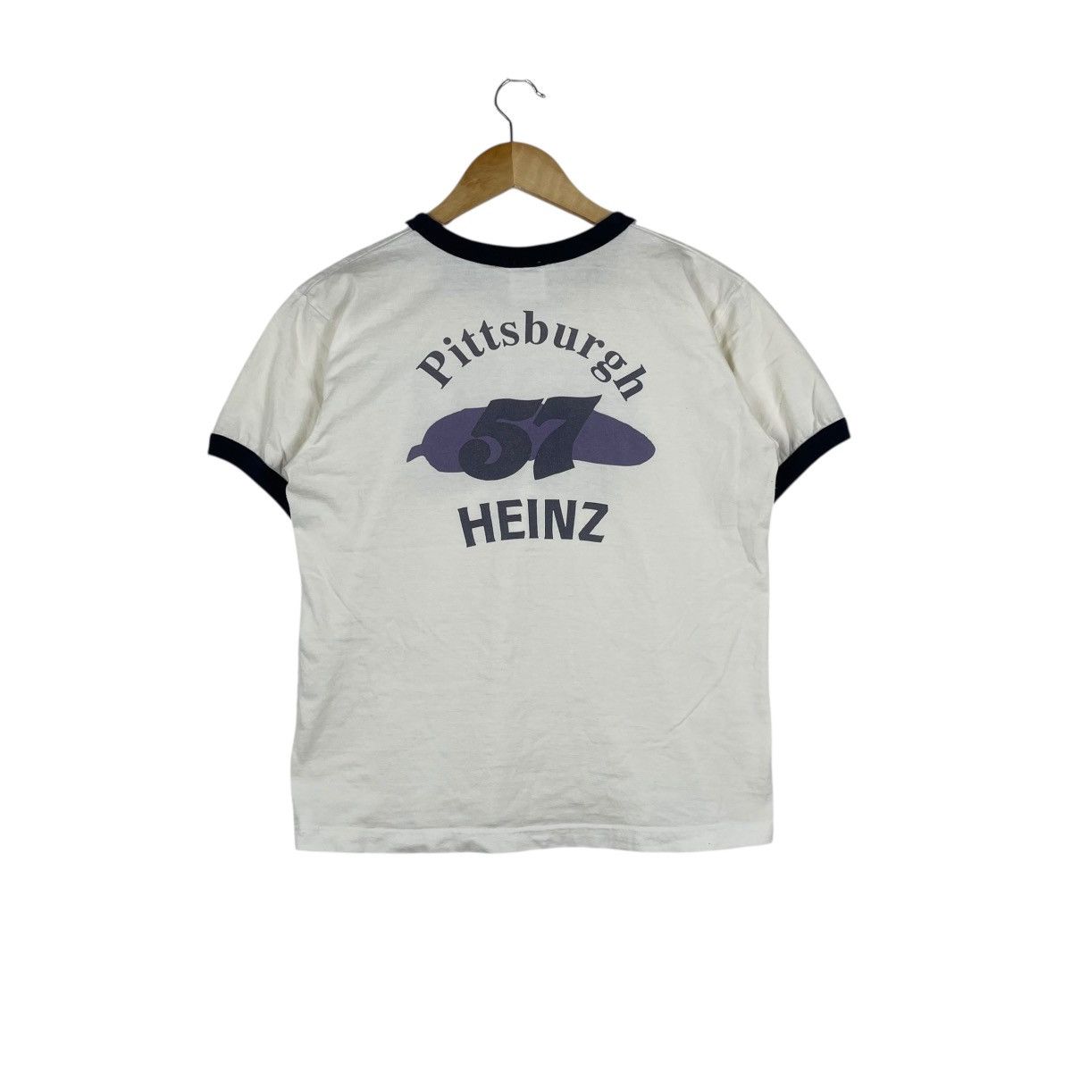 Vintage Vintage Pittsburgh Heinz Ringer Tee Shirt Size US M / EU 48-50 / 2 - 4 Thumbnail